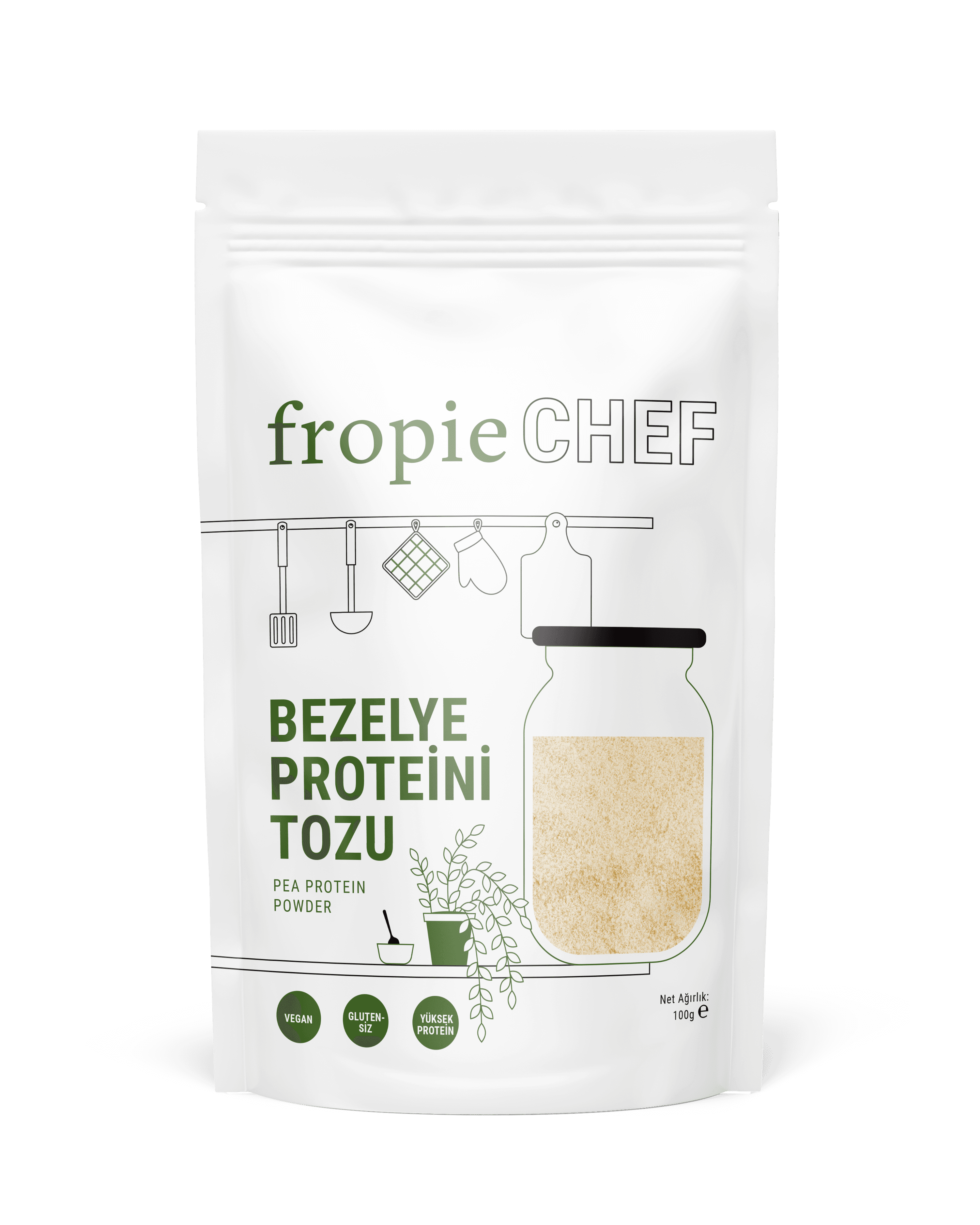 Fropie Chef Bezelye Proteini Tozu 100g