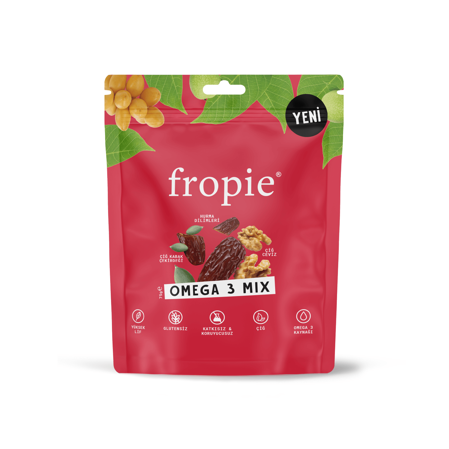 Toptan - Karışık Kuruyemiş - Omega 3 Mix 75 gr 12 Adet
