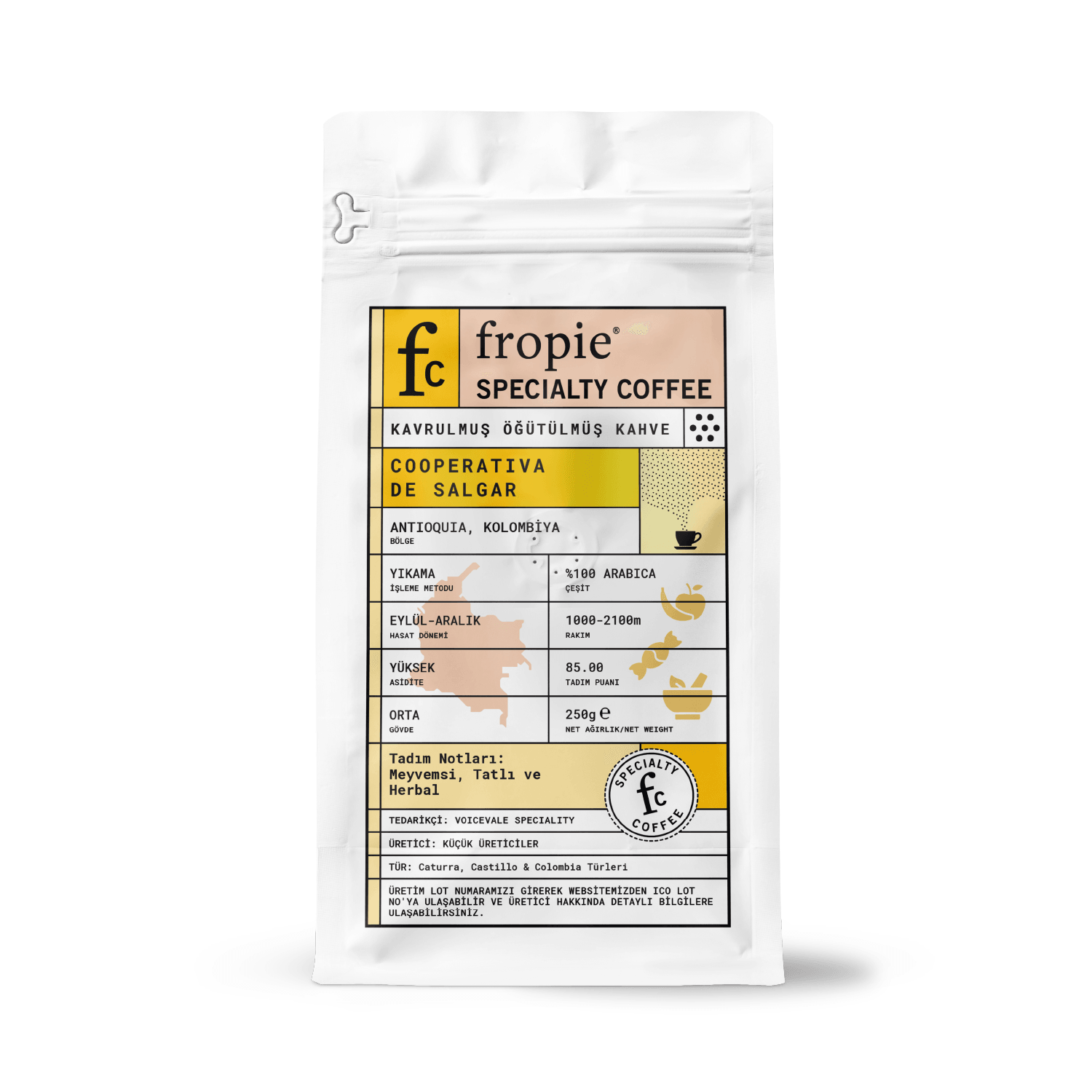 Toptan - Filtre Kahve 250gr - Kolombiya