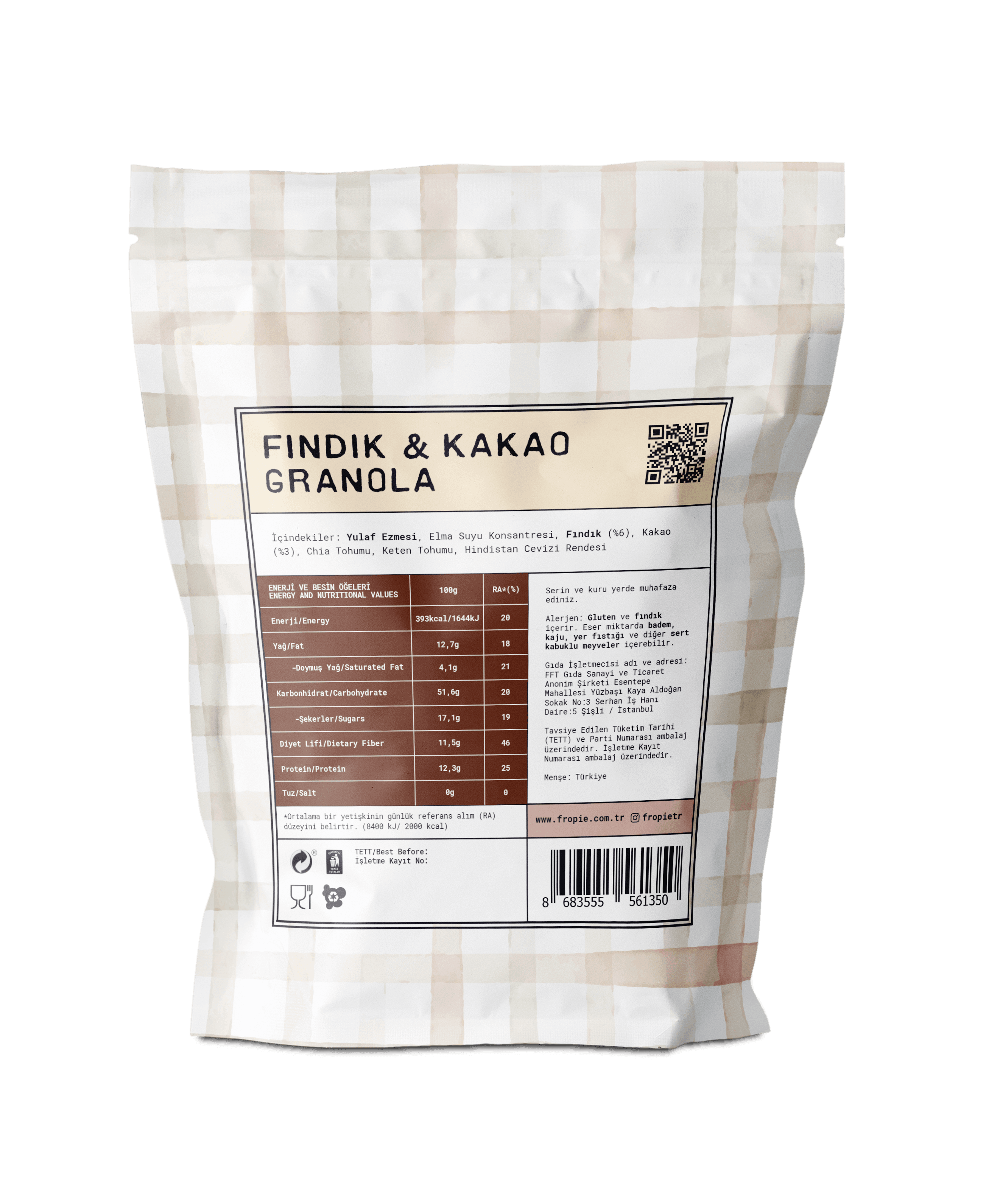 Fındık & Kakao Granola 360g