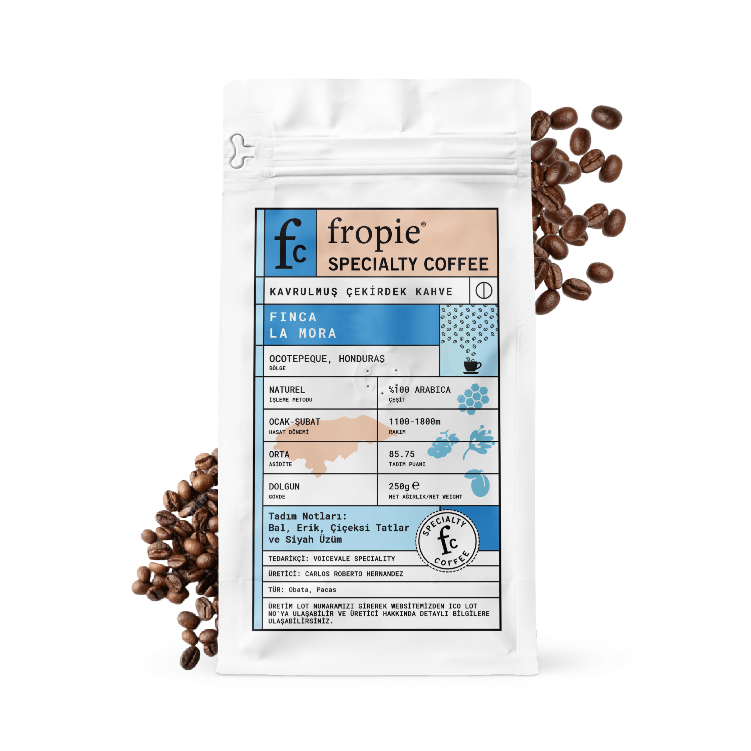 Toptan - Çekirdek Kahve 250gr - Honduras