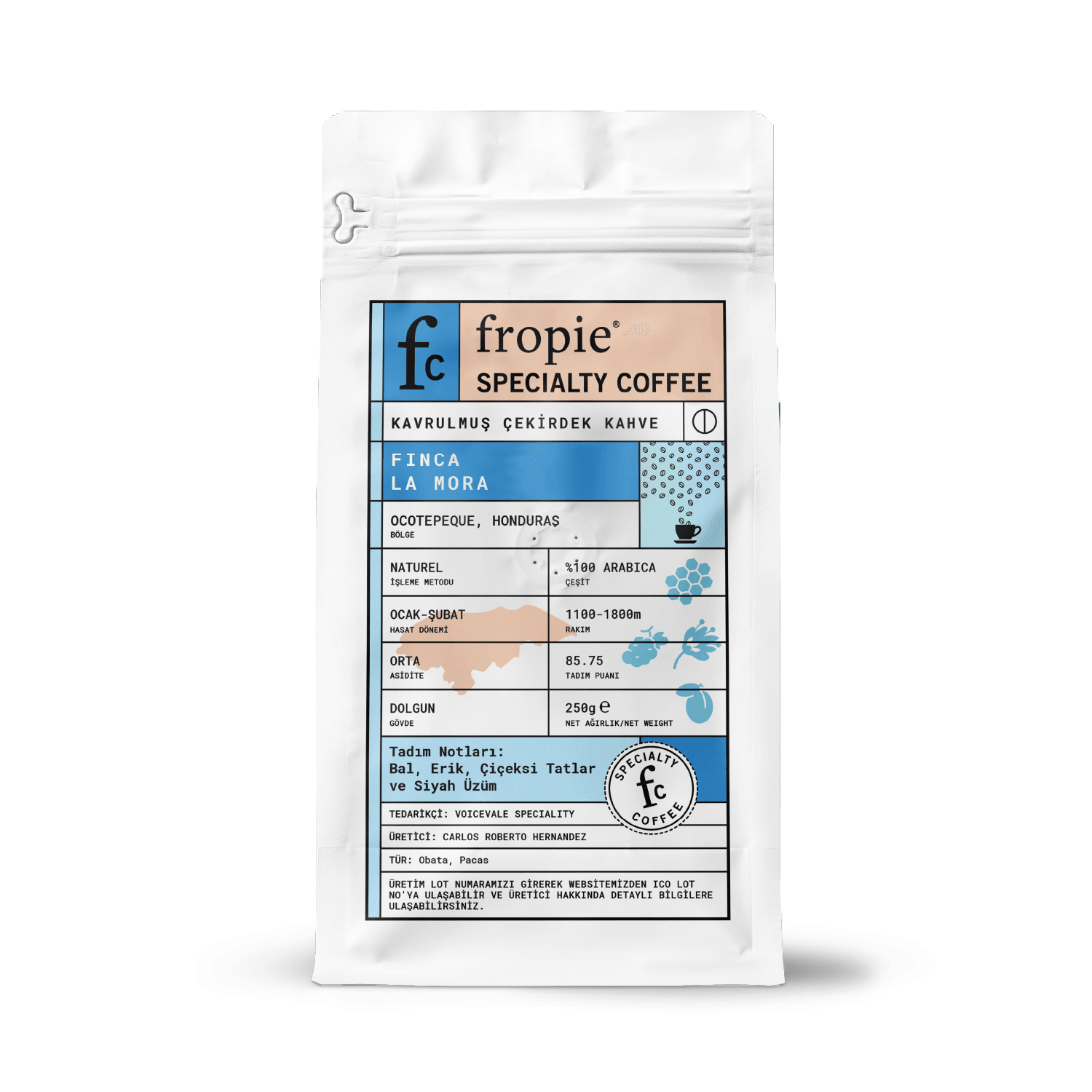 Toptan - Çekirdek Kahve 250gr - Honduras