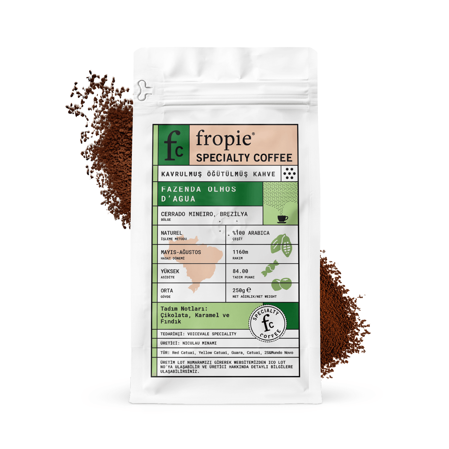 Toptan - Filtre Kahve 250gr - Brezilya
