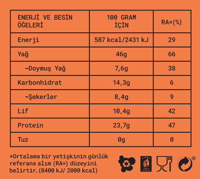 Yer Fıstığı Ezmesi - Kakao Nibli ve Çikolatalı 315 gr