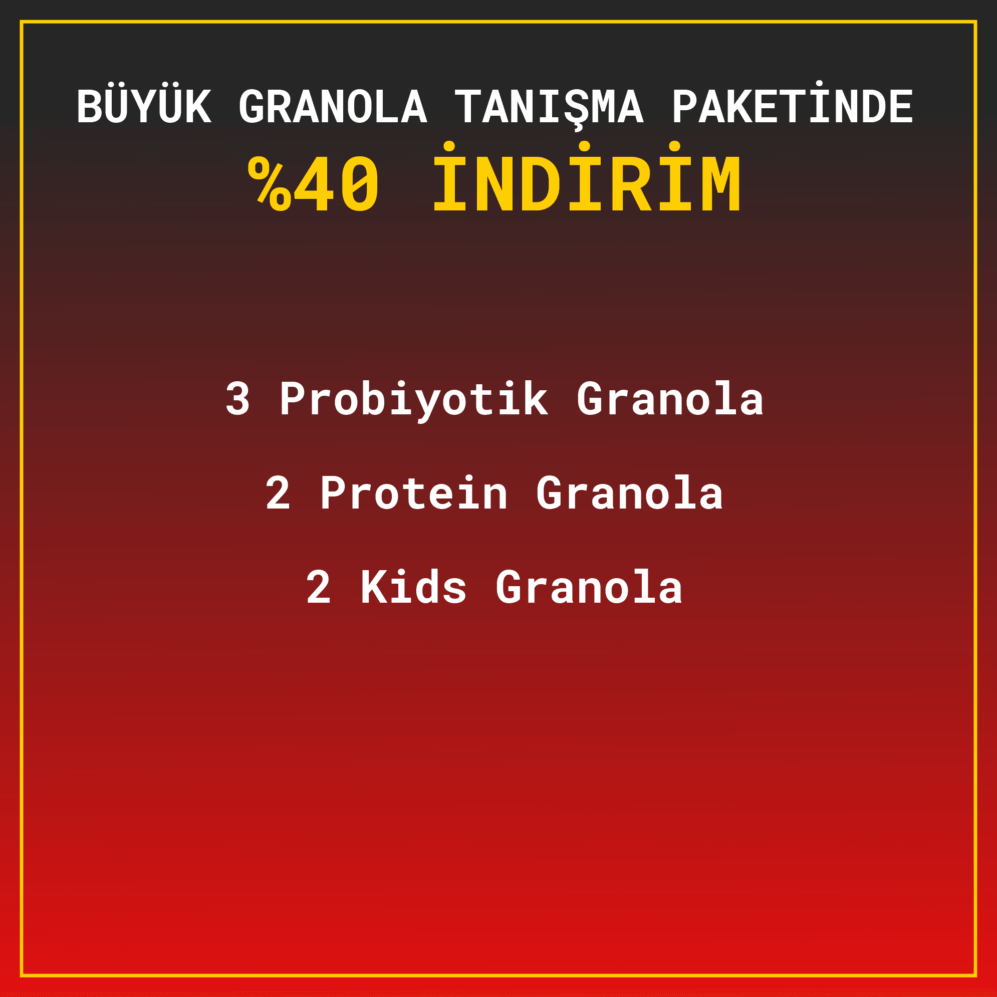 Black Friday Granola Tanışma Paketi x 7