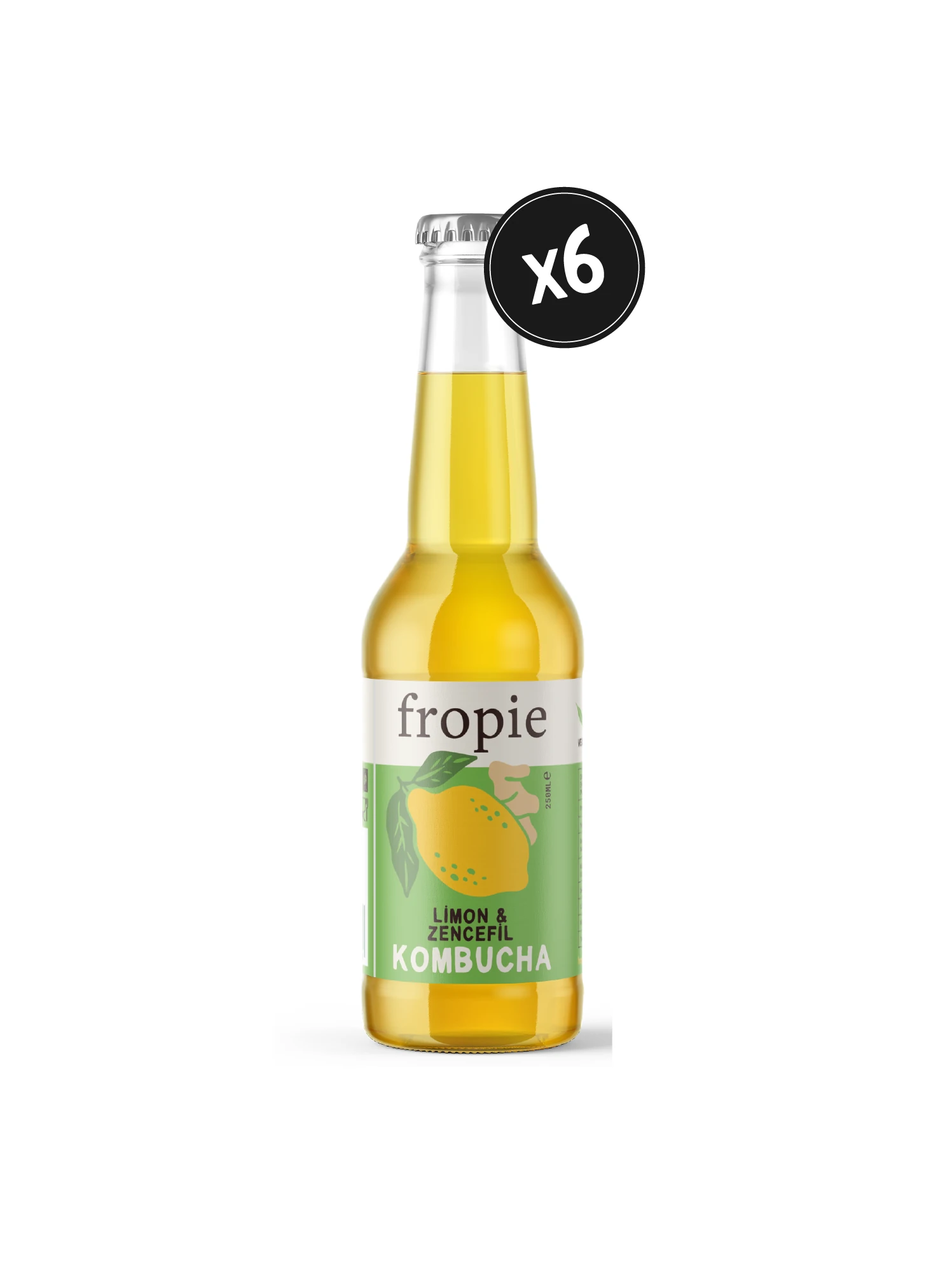 Kombucha - Limon & Zencefilli - 250 ml - 6 adet