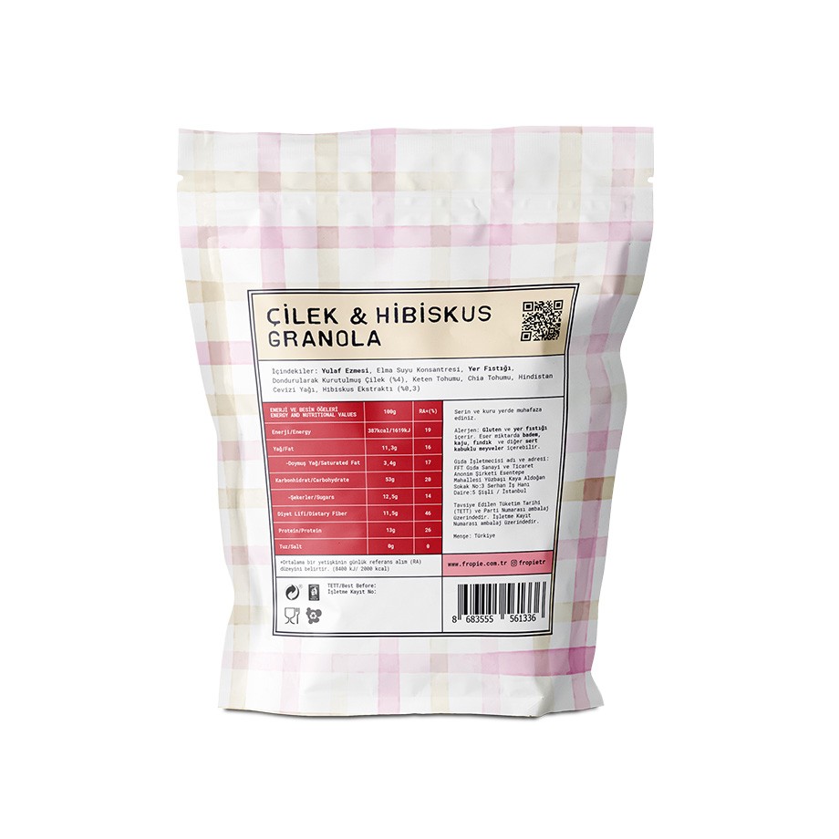 Çilek&Hibiskus Granola 360g