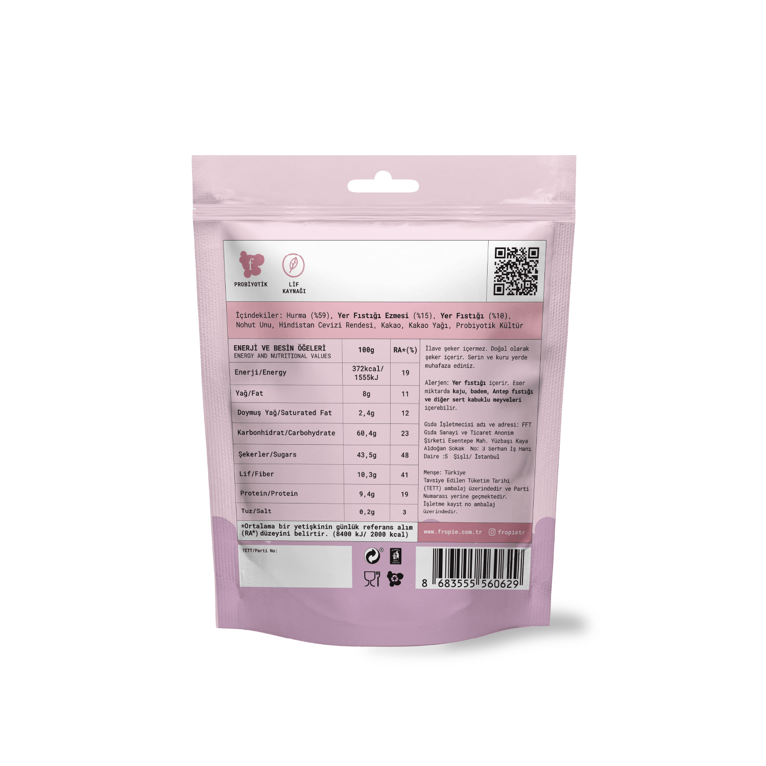 Toptan - Mini Protein Topları - Hindistan Cevizi Kaplı & Yer Fıstığı Ezmeli 12 Adet