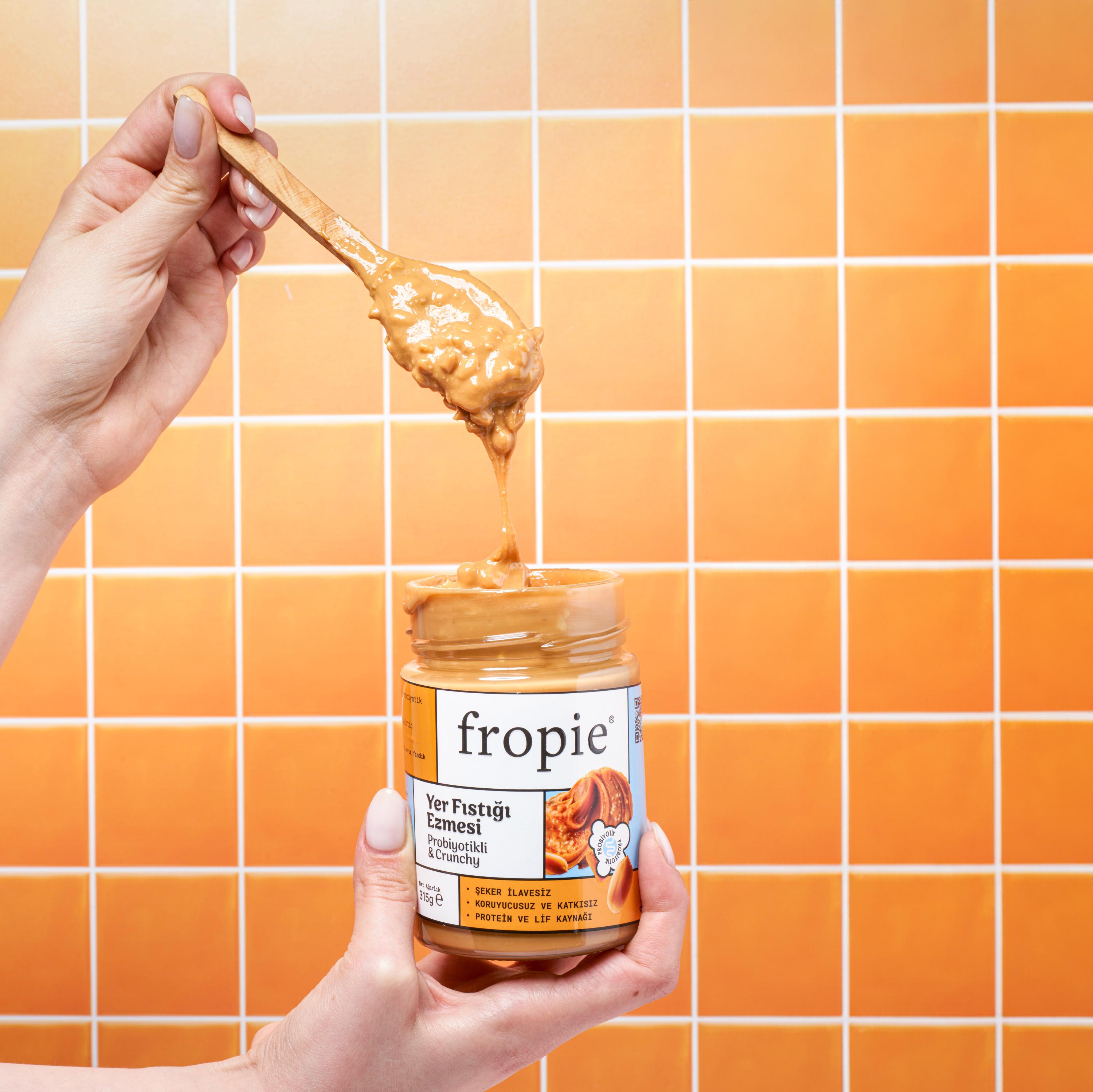 Toptan - Yer Fıstığı Ezmesi - Probiyotikli Crunchy 315 gr 12 Adet