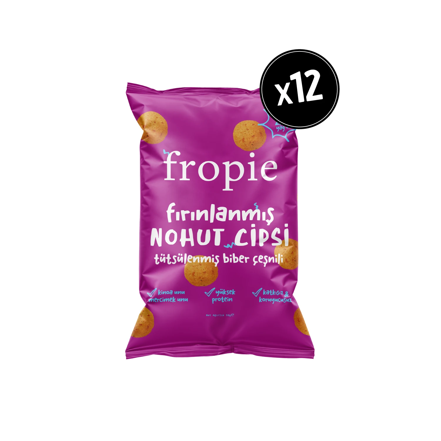 Fırınlanmış Nohut Cipsi Tütsülenmiş Biber Çeşnili x 12