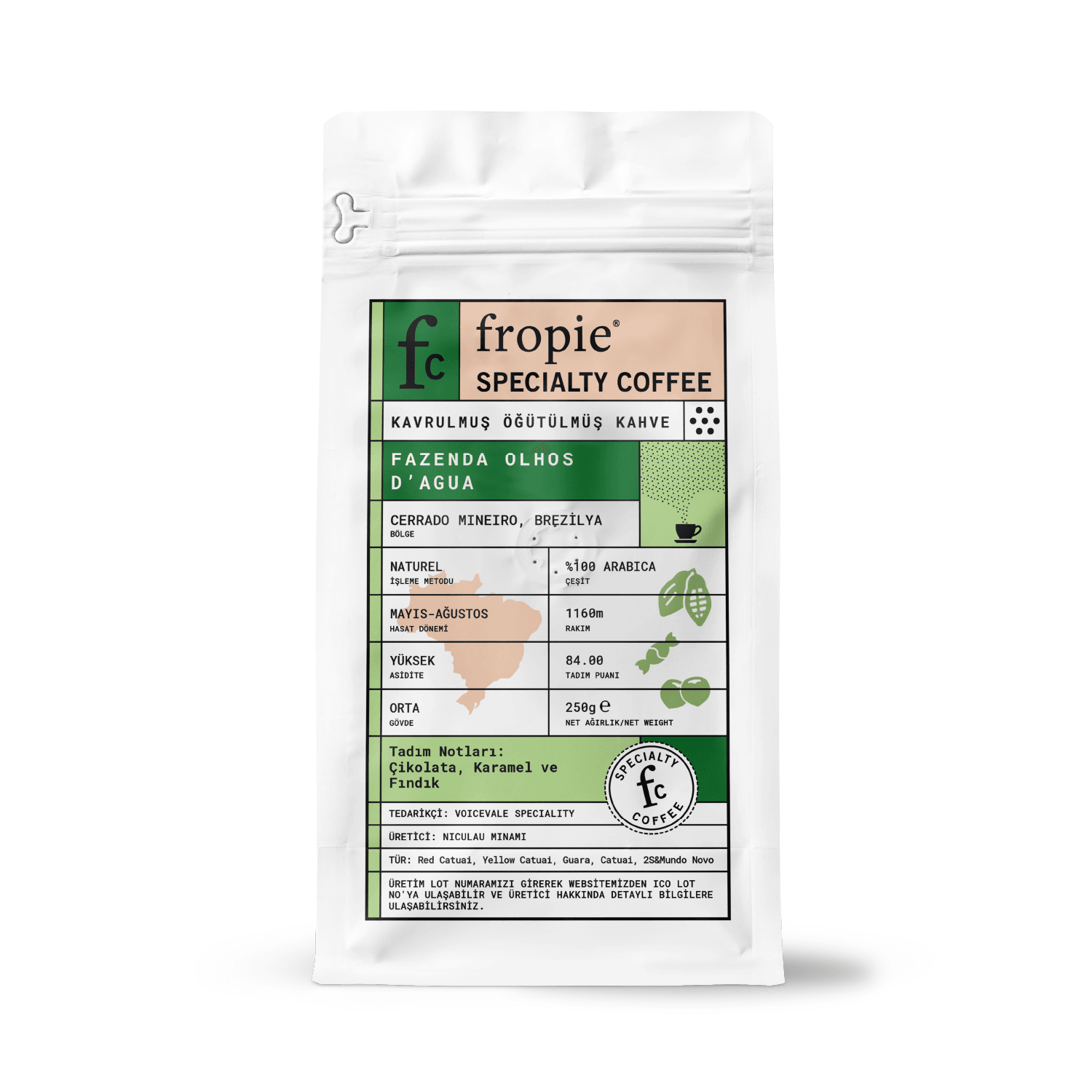 Toptan - Filtre Kahve 250gr - Brezilya