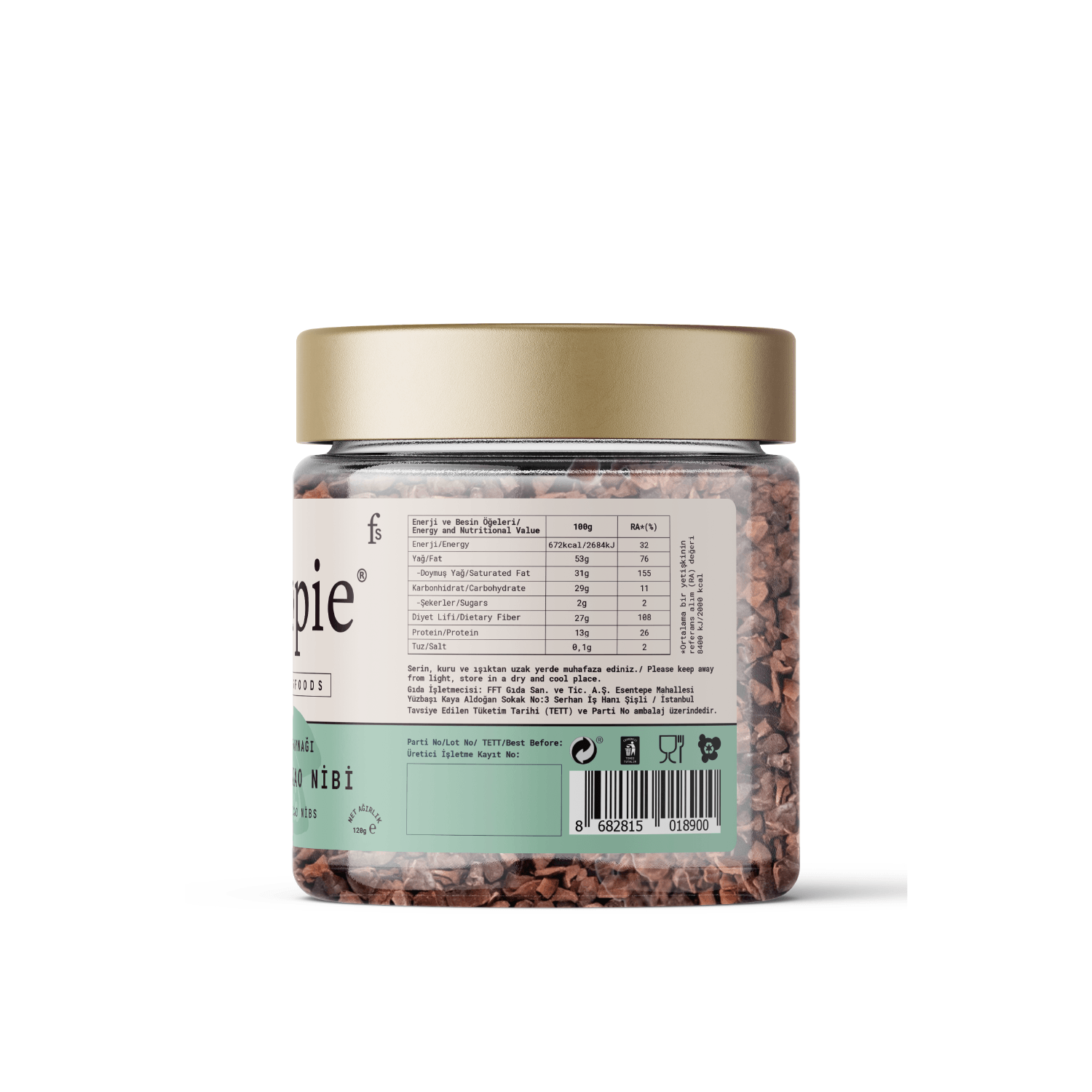 Toptan - Ham Kakao Nibi 120 g