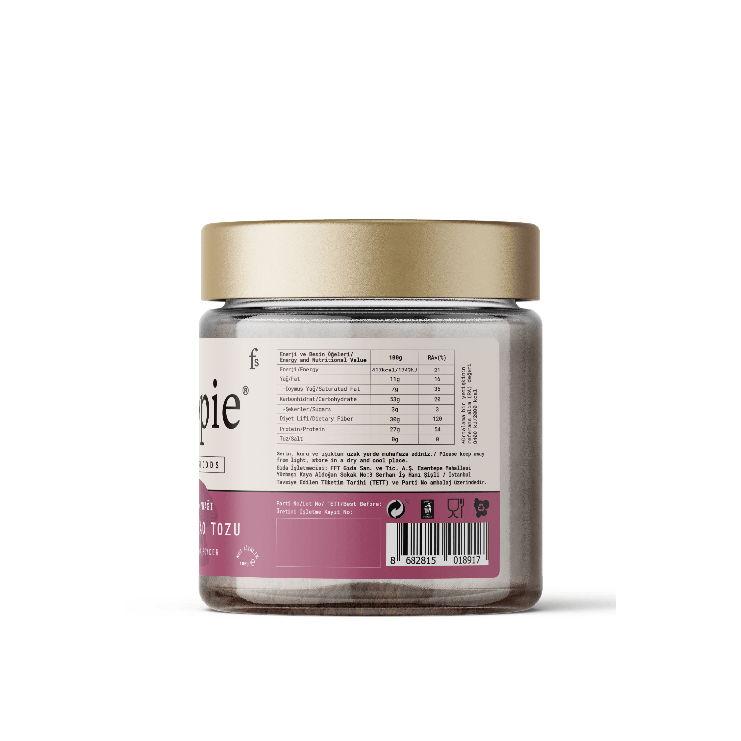 Toptan - Ham Kakao Tozu 100 g