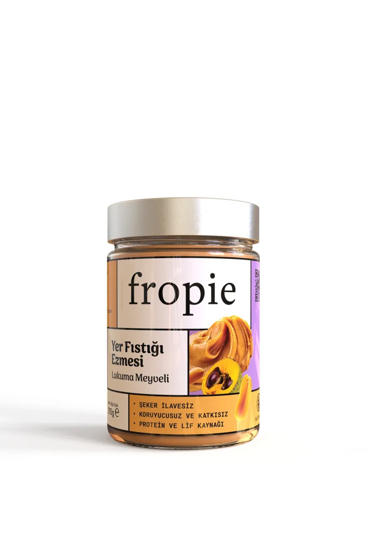 Fropie Lukumalı Meyveli Kakao Nibli Original Premium Yer Fıstığı Ezmesi x3