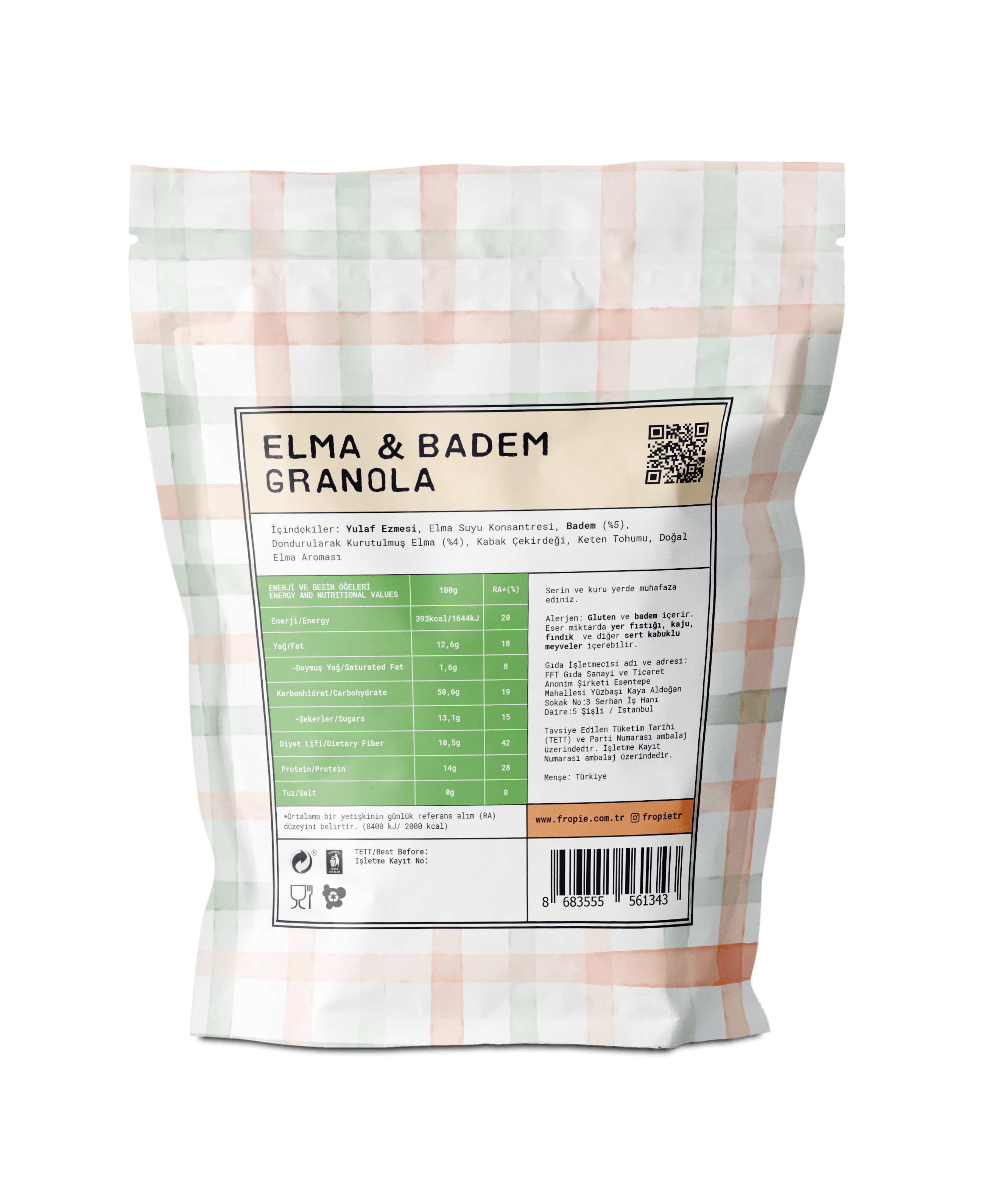 Elma & Badem Granola 360g