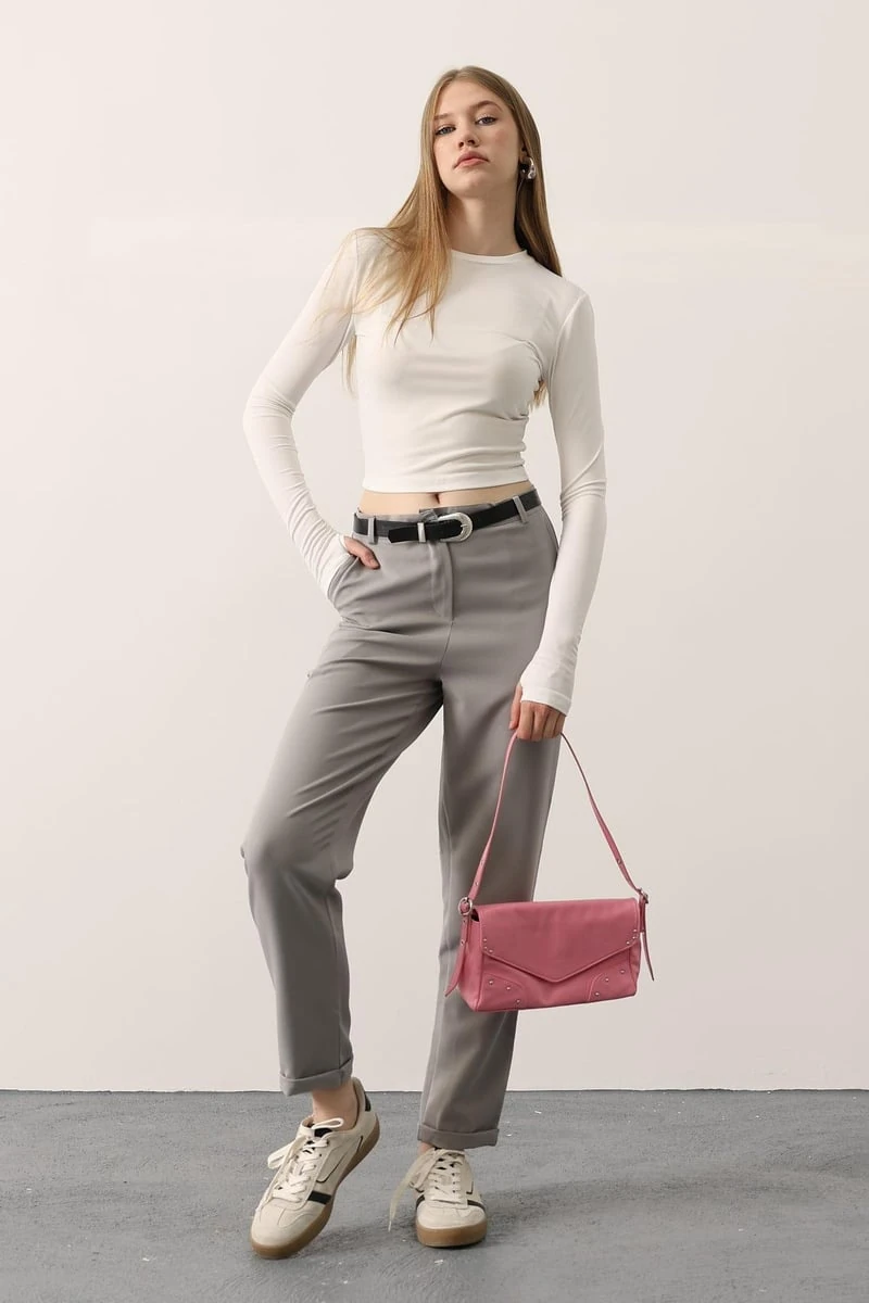 Kemerli Havuç Pantolon