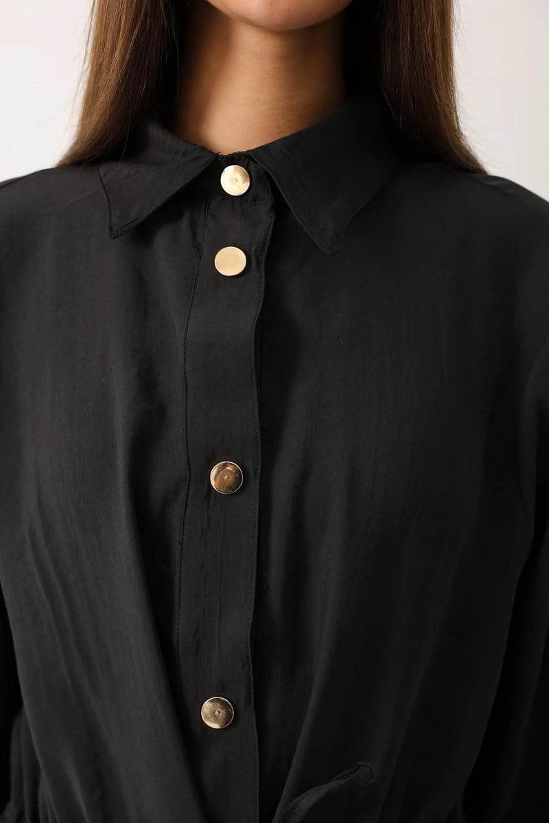 Gold Düğme Detaylı Ceket Pantolon Takımı