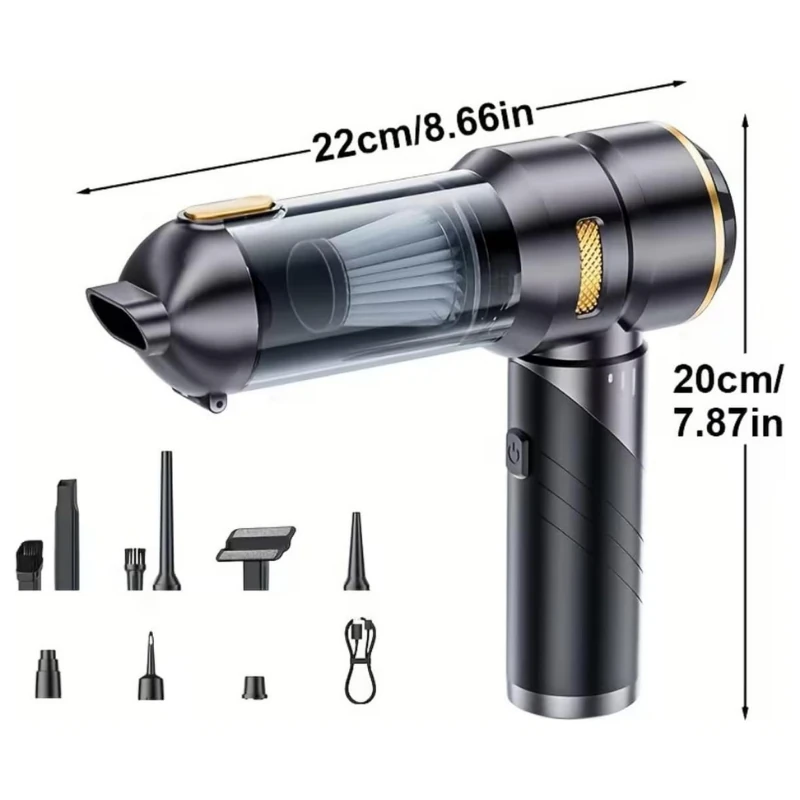 Güçlü Kablosuz Araç Süpürgesi –  20.000 PA