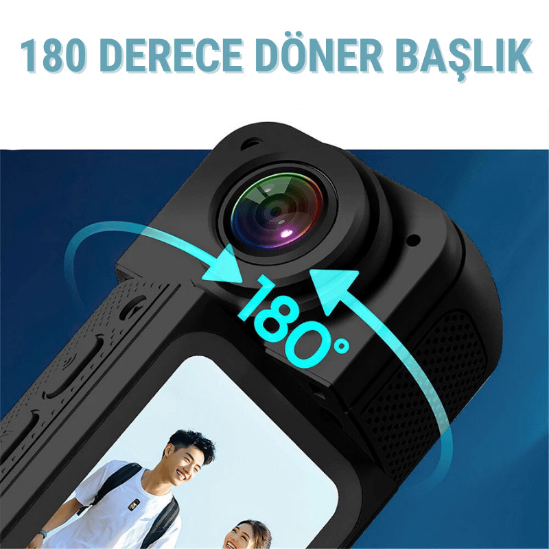 2.7K Döner Başlıklı Mini Vlog Kamerası
