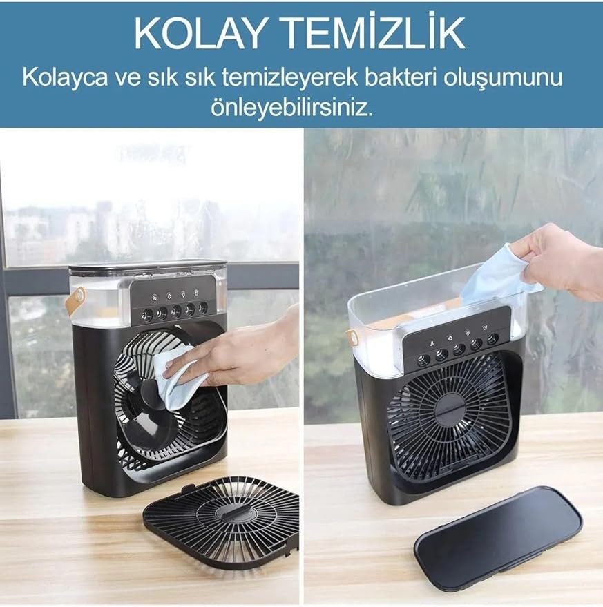 Buharlı Mini Masaüstü Fan
