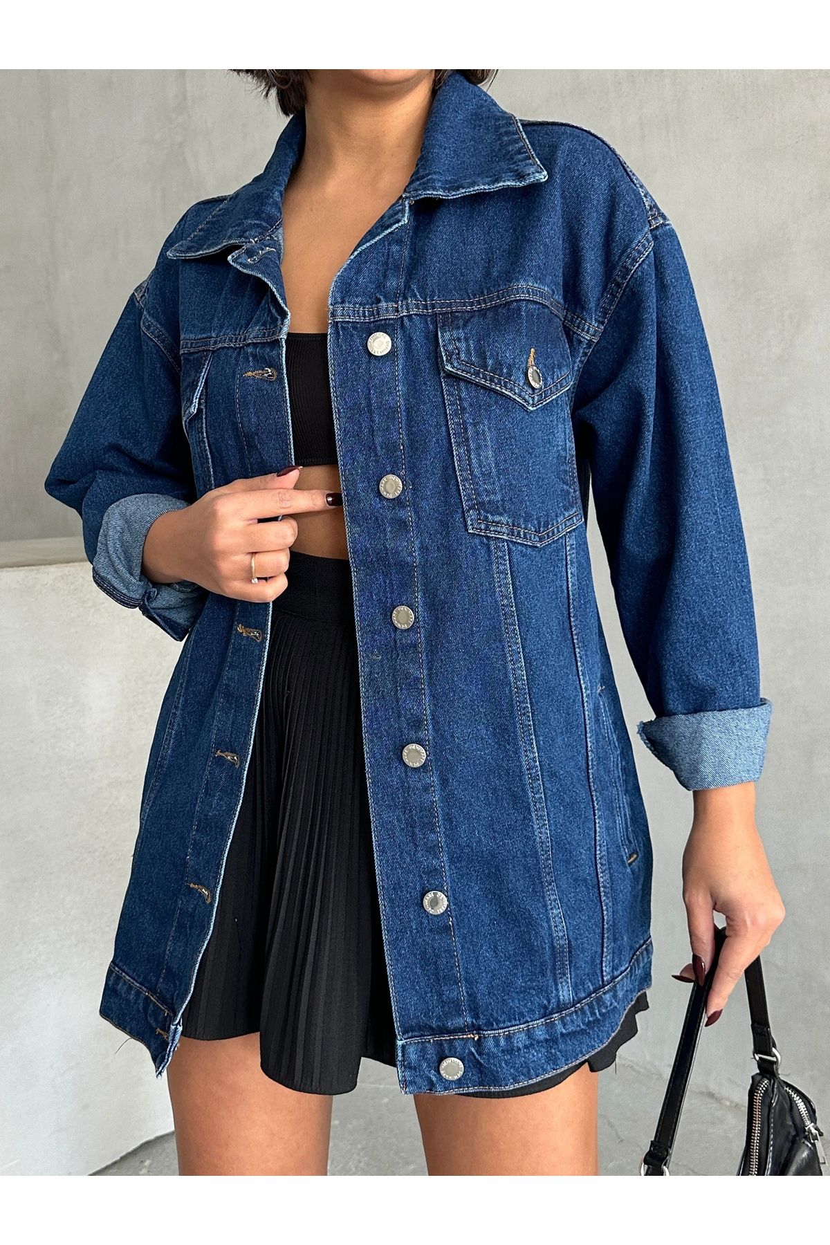 Oversize Denim Ceket MISSCE0544