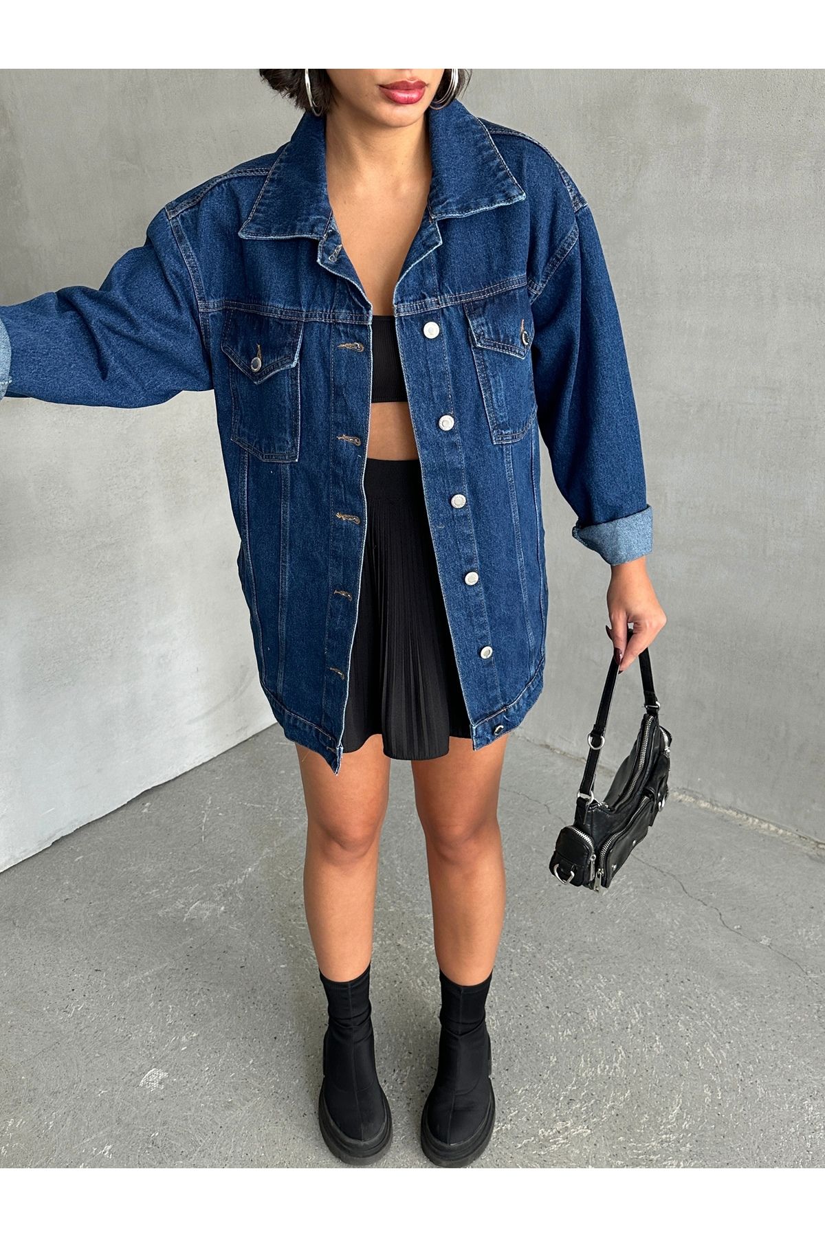 Oversize Denim Ceket MISSCE0544