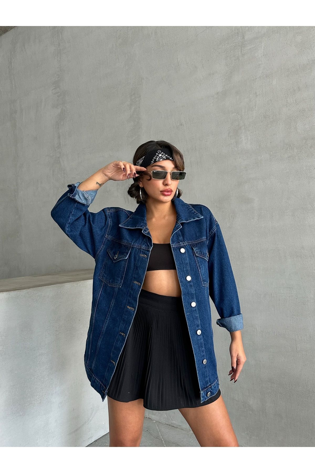 Oversize Denim Ceket MISSCE0544