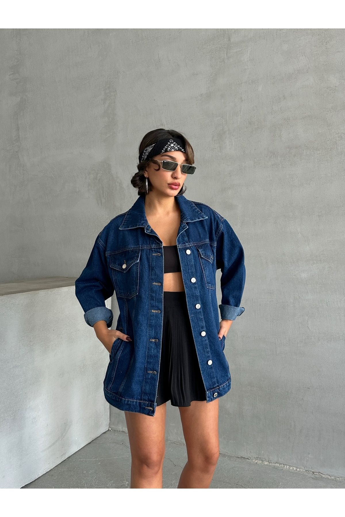 Oversize Denim Ceket MISSCE0544