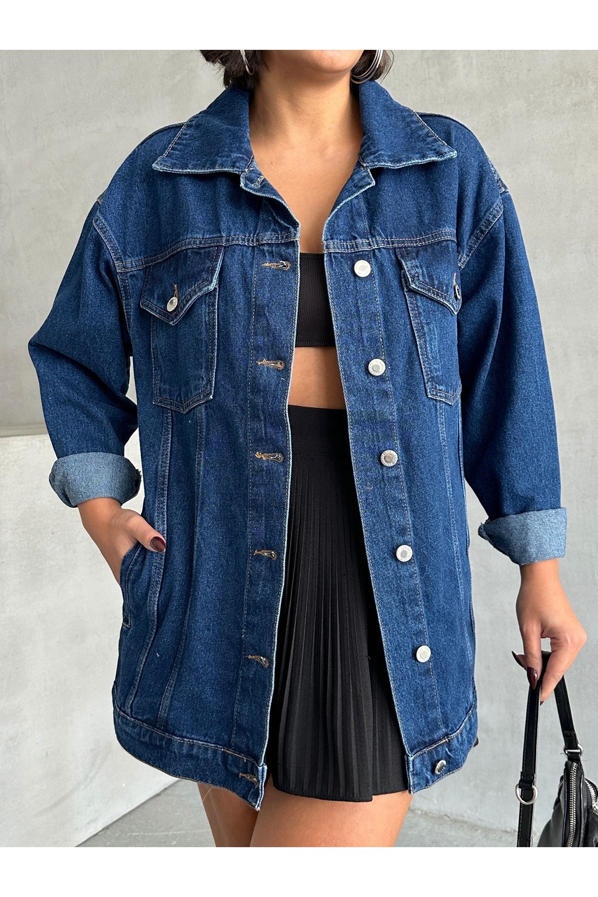Oversize Denim Ceket MISSCE0544