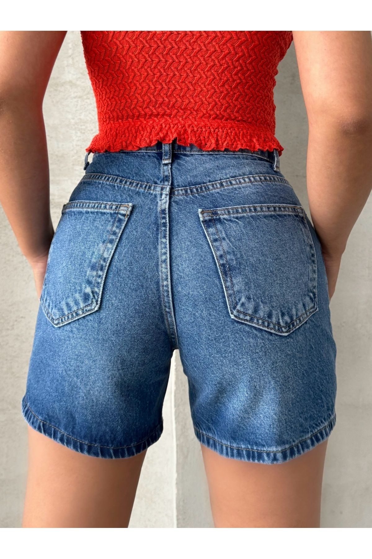 City Boy Mavi Denim Şort MISSSRT424