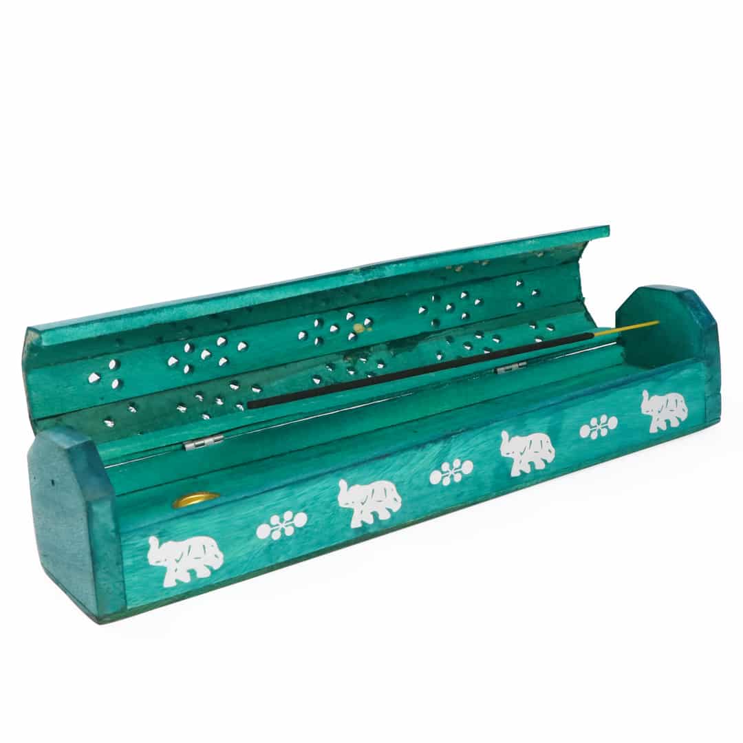 Doğal Ahşap Tabut Tütsülük Büyük Boy