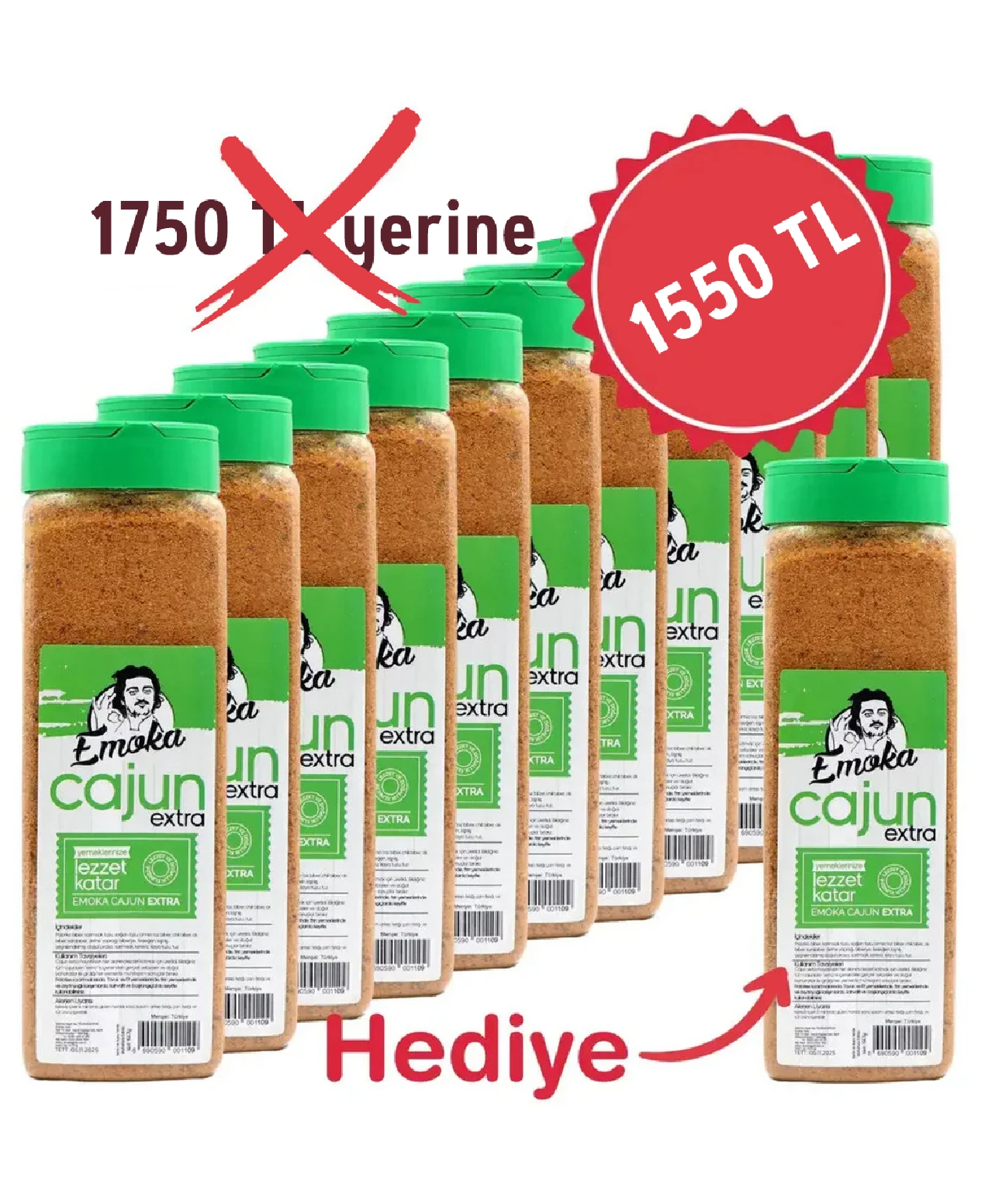 ÇOK AL AZ ÖDE  ( İŞLETMELERE ÖZEL ) CAJUN