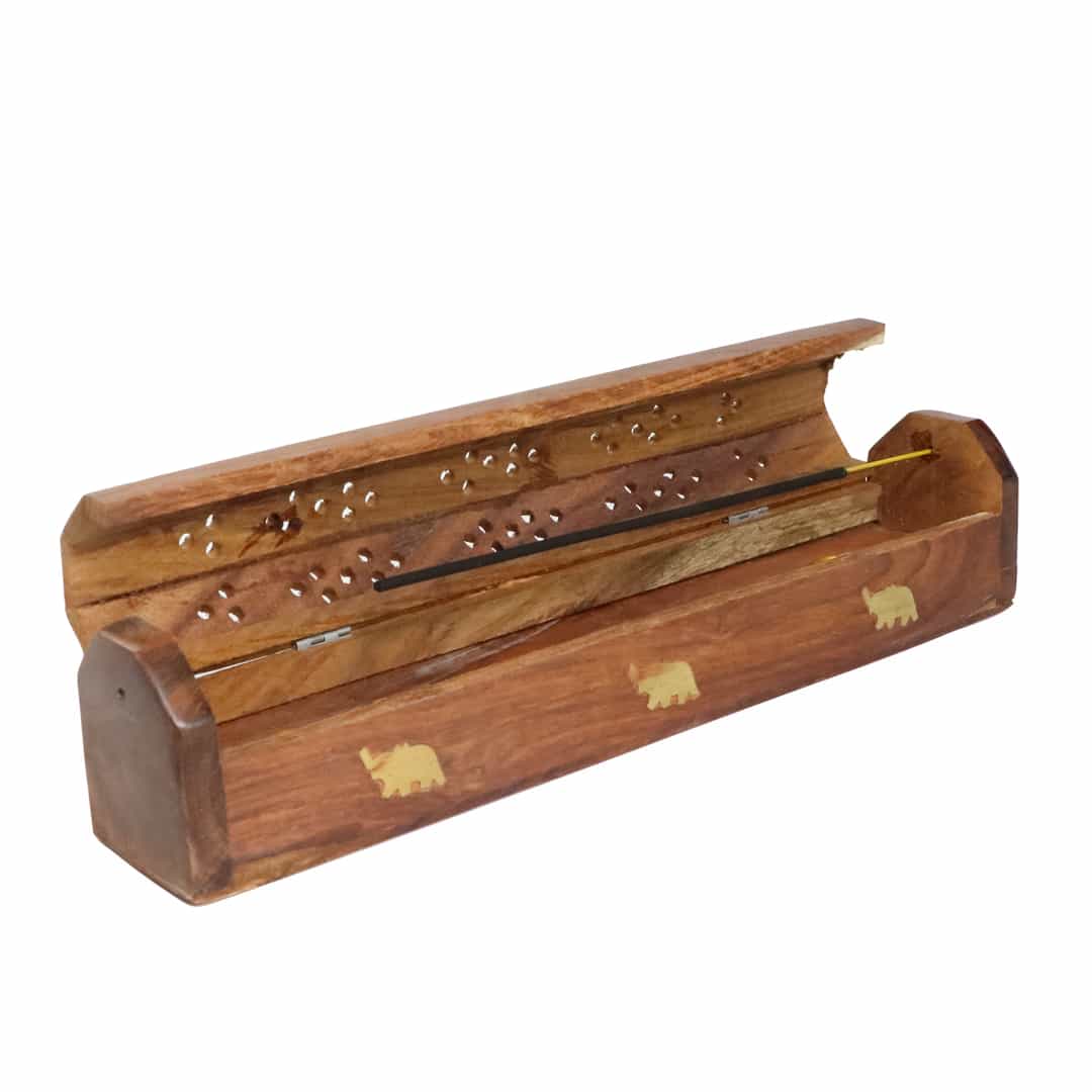 Doğal Ahşap Tabut Tütsülük Büyük Boy