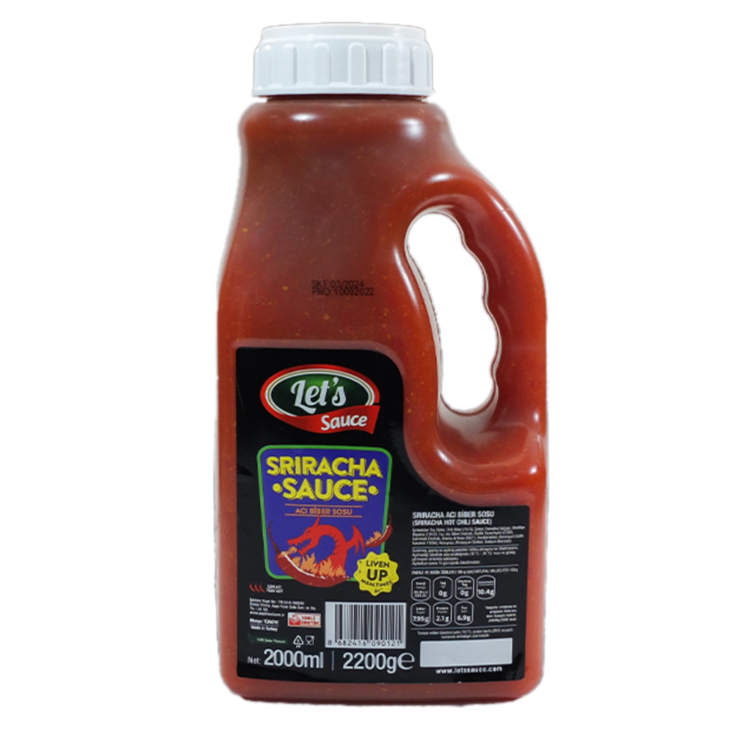 Let's Sauce Sriracha Sıvı Sos 2000 ml