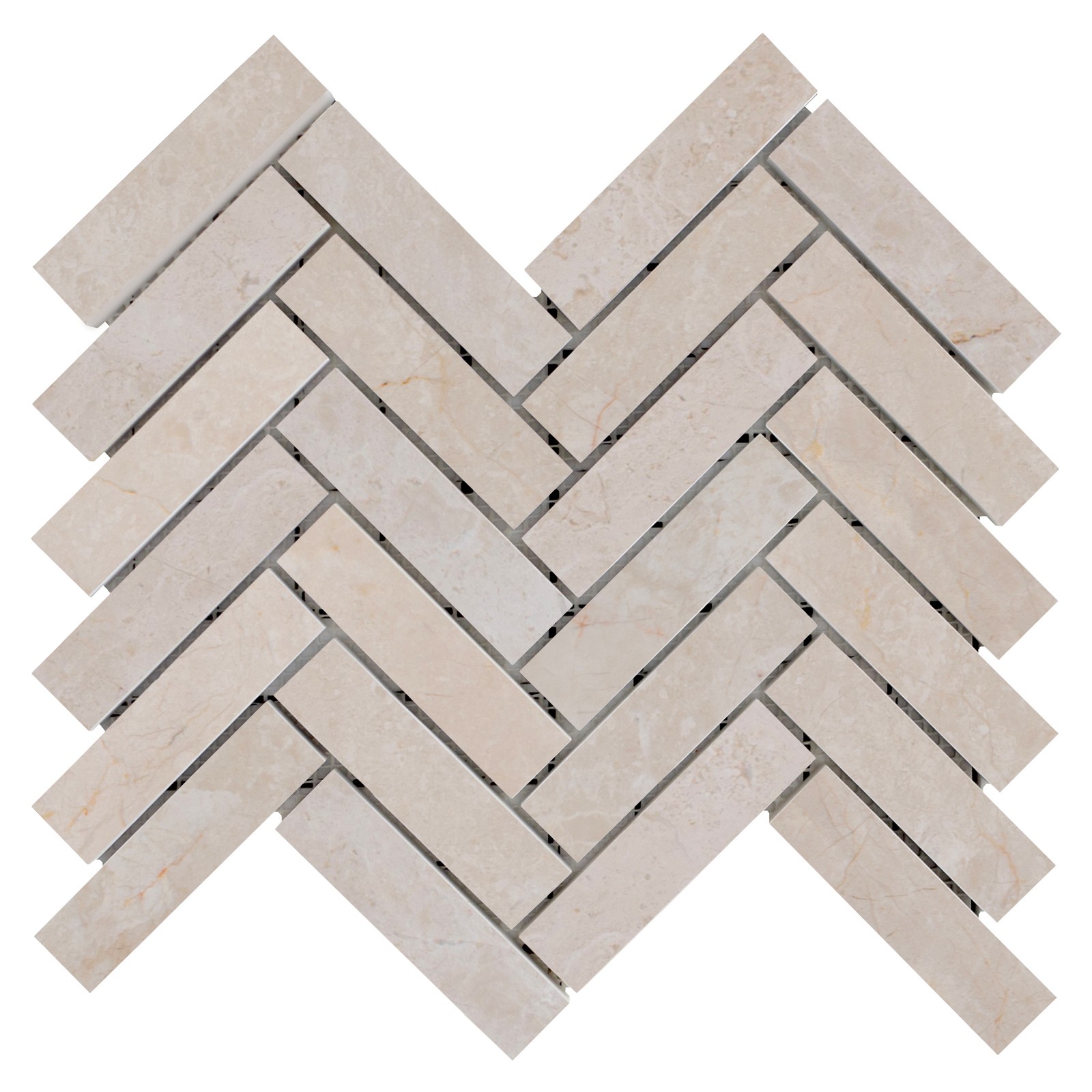 Herringbone Lilia Mat Mermer Mozaik