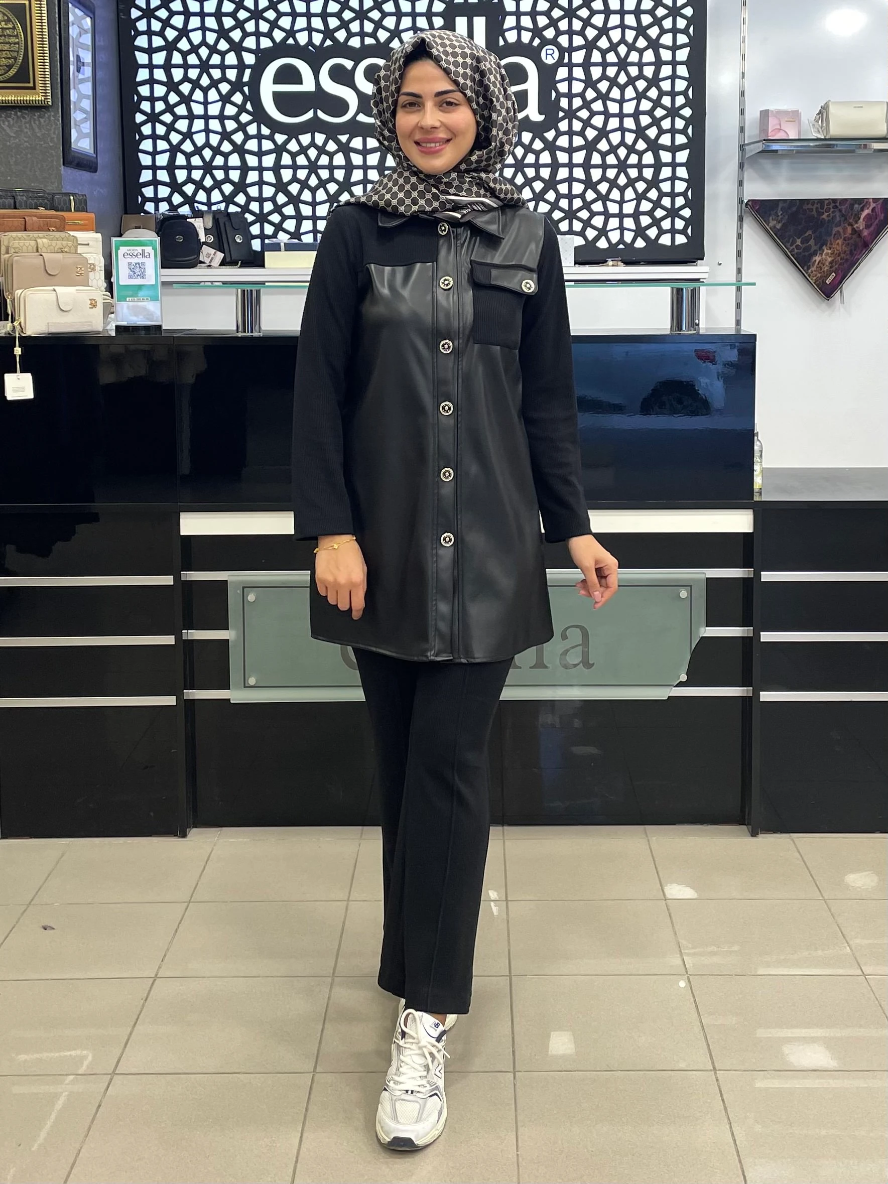 BERELANCE DERİ KOMBİNLİ TAKIM SİYAH 