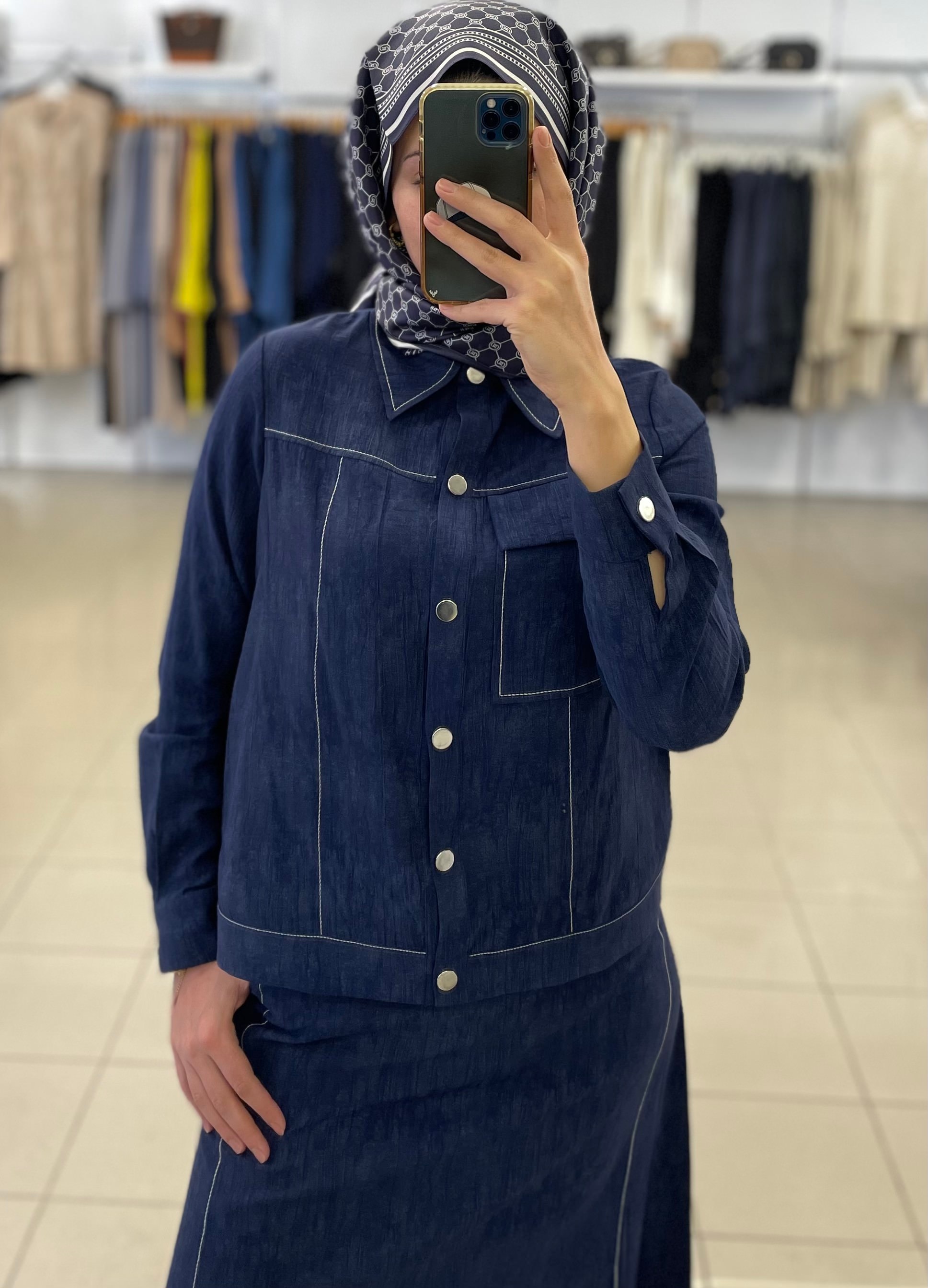 ESSWAAP DENİM ETEKLİ TAKIM 
