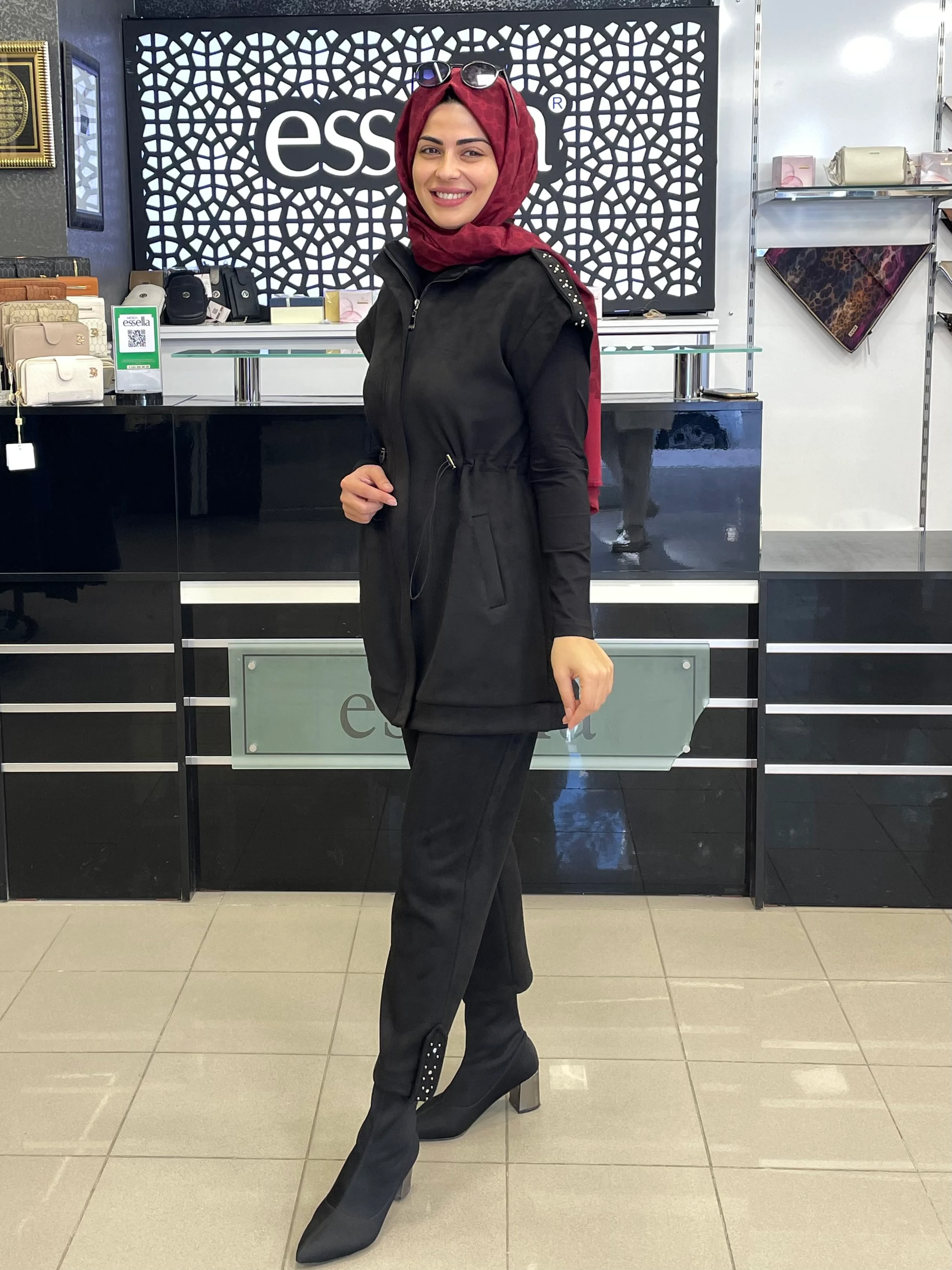 BERELANCE SÜET YELEKLİ 2Lİ TAKIM