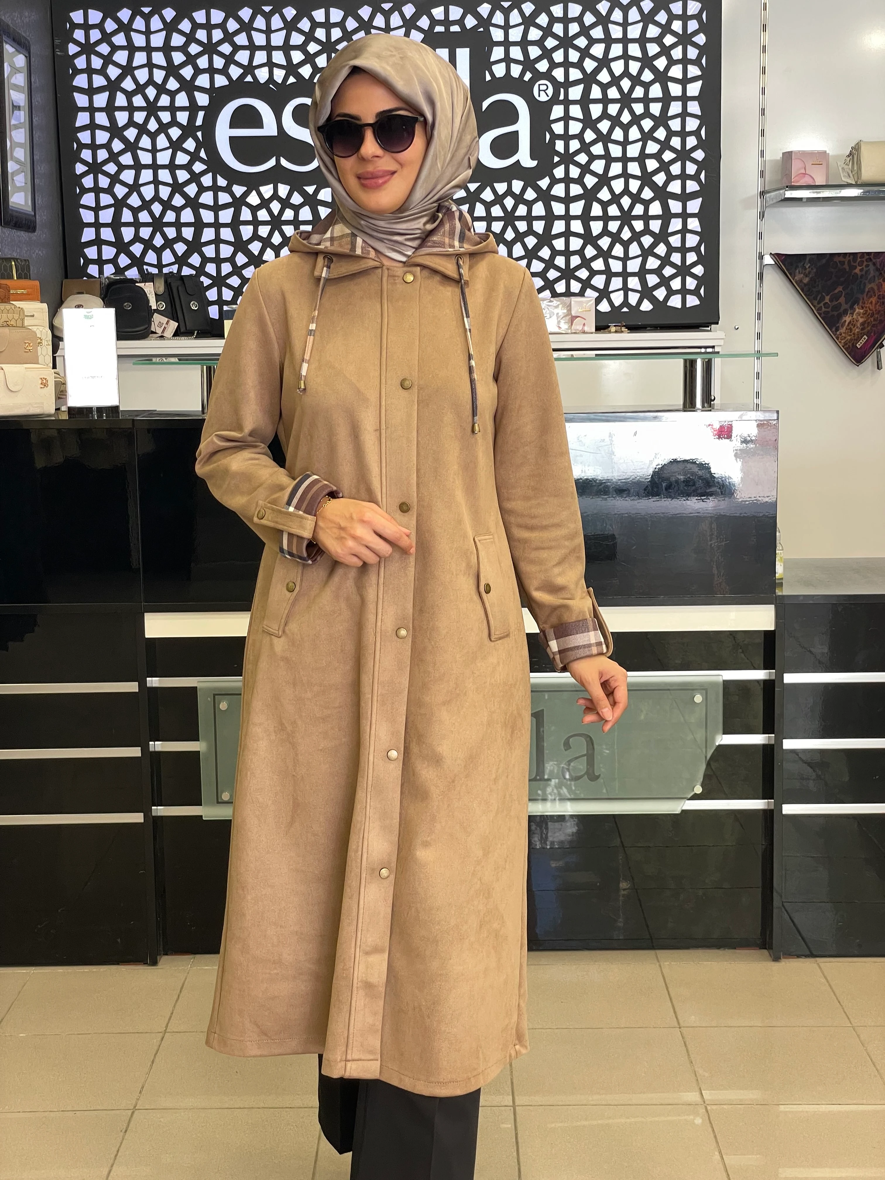 BERELANCE KAPÜŞONLU UZUN KAP