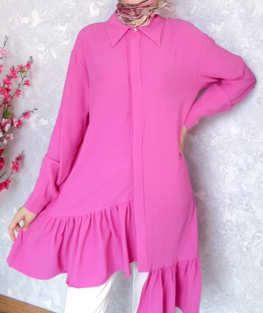 SETRMS FIRFIRLI GÖMLEK PEMBE 