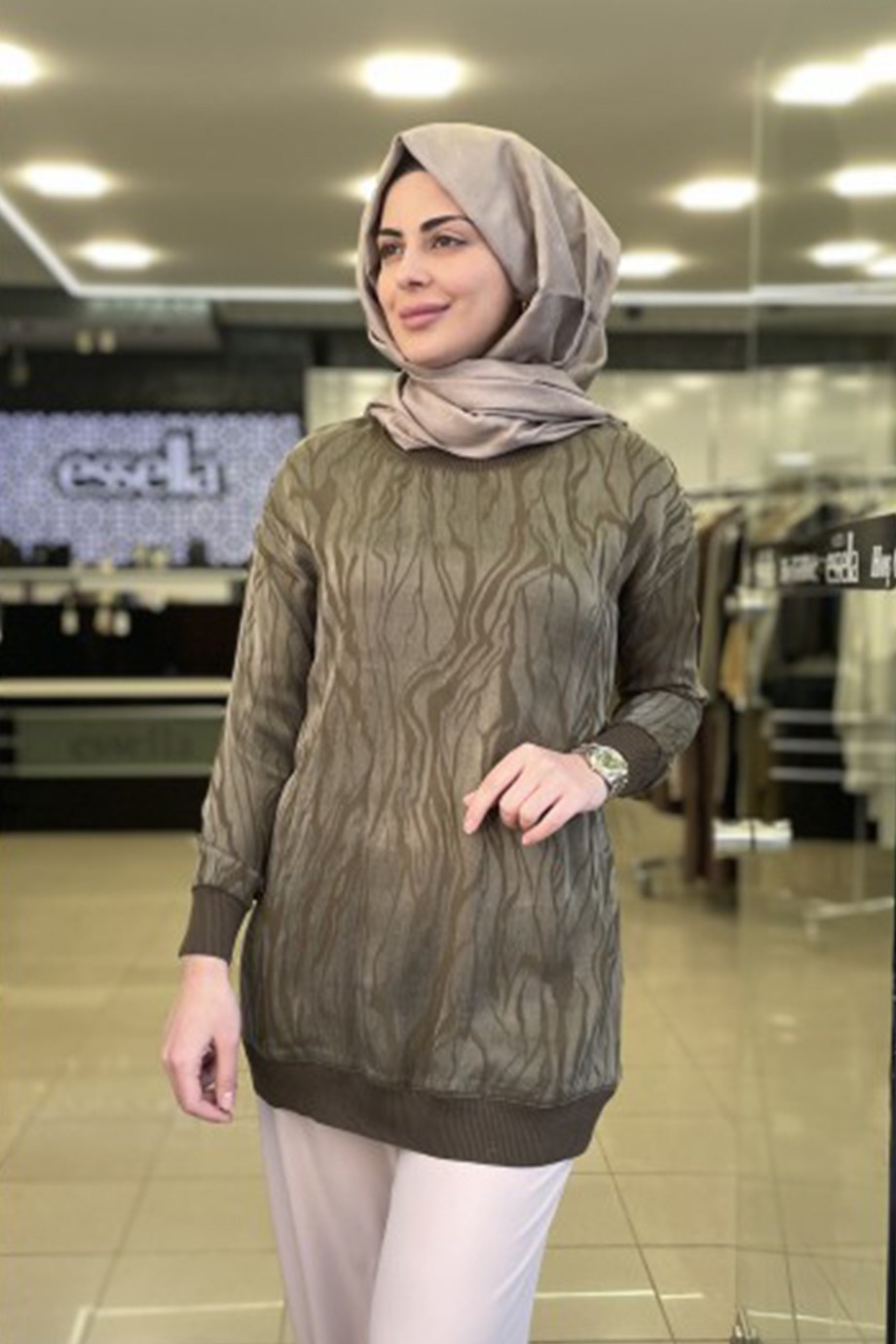 Soff Kupra Tunik Haki yeşil