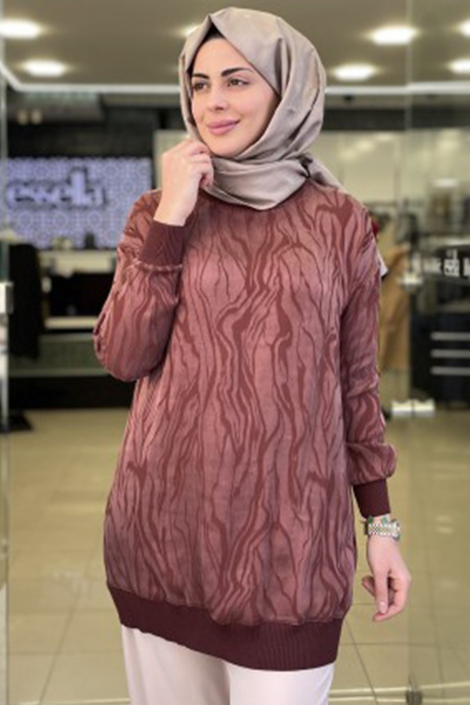 Soff Kupra Tunik Bordo