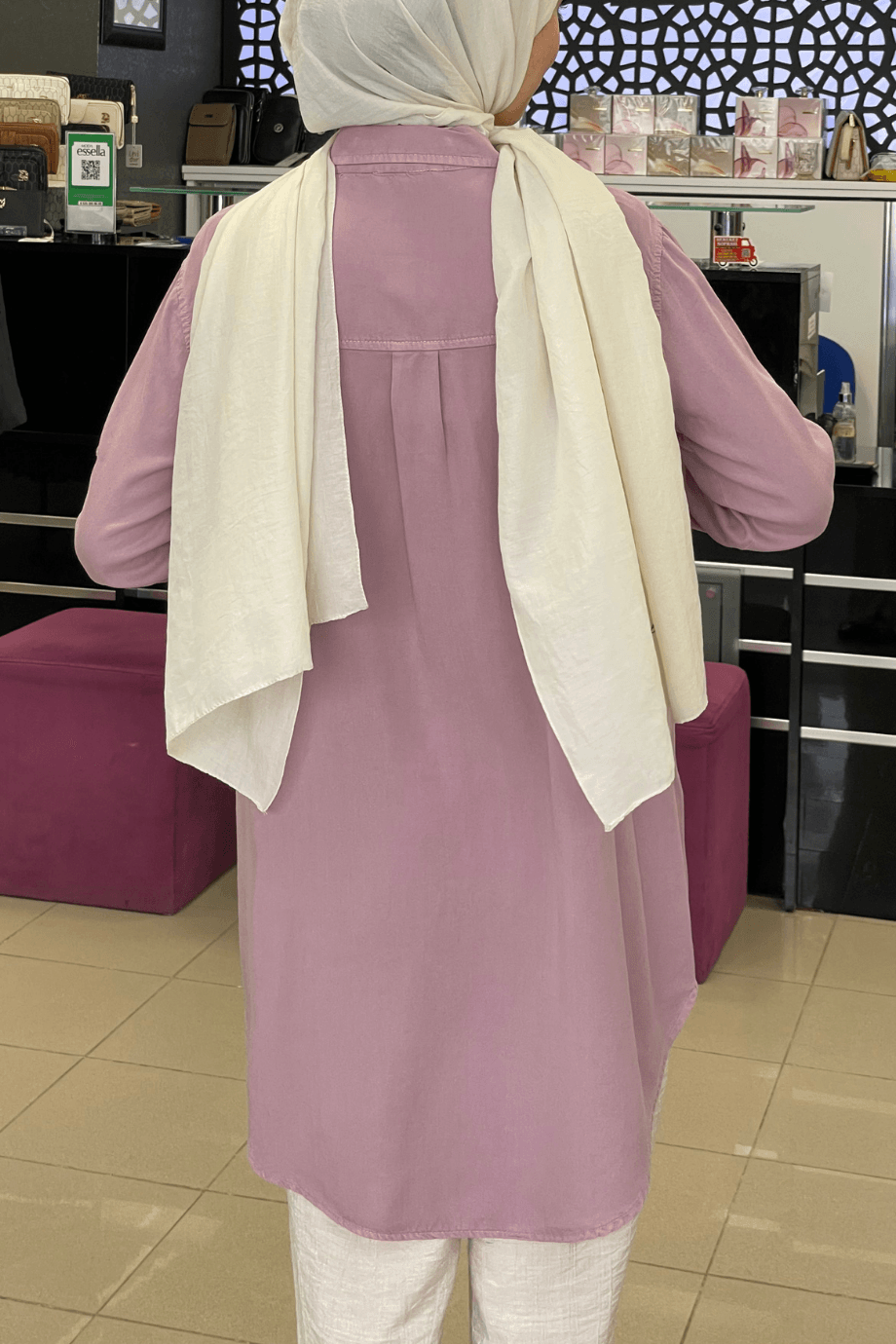 Magazin Tensel Gömlek Pembe