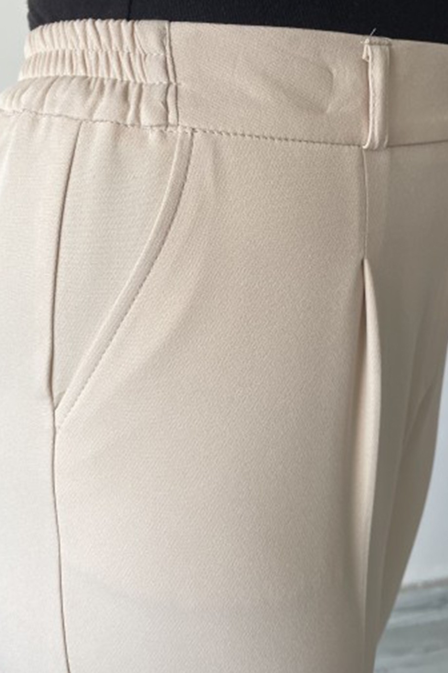 Modiva Duble paça pantolon Bej