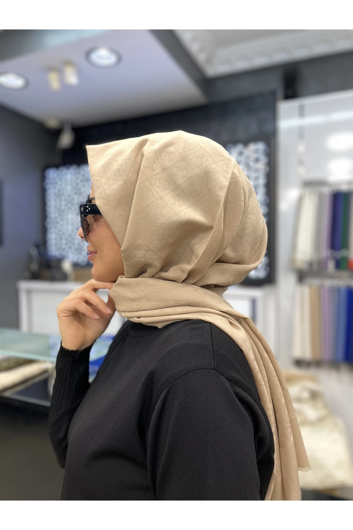 Pierre Cardin Essella Pierre Cardin Soft Pamuklu Şal Koyu Gold