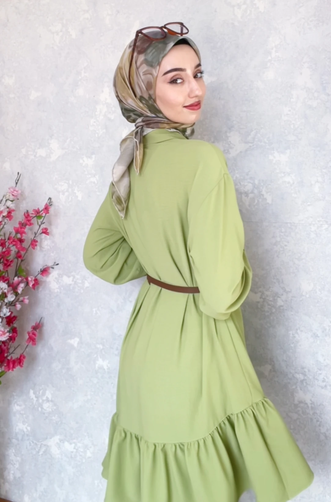 SETRMS FIRFIRLI GÖMLEK YEŞİL 