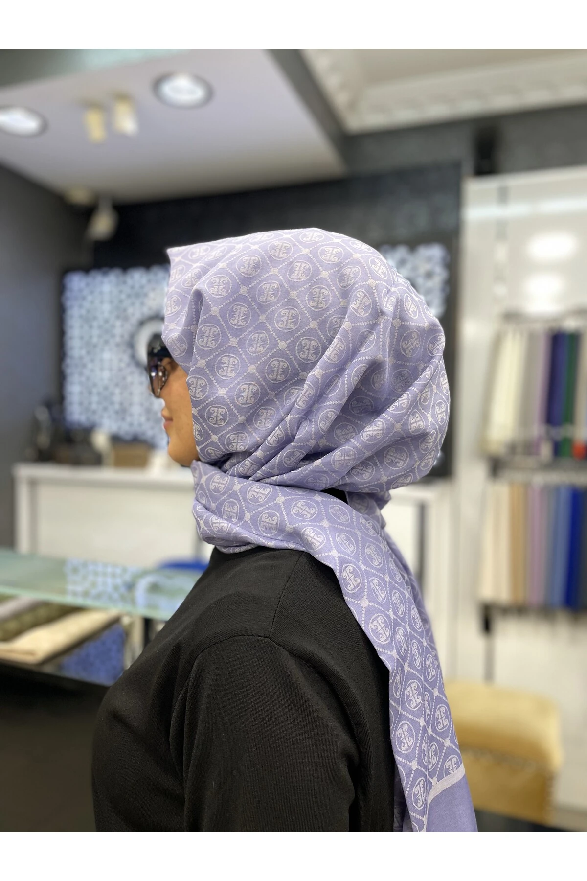 Pierre Cardin Essella Pierre Cardin Soft Pamuklu (Cotton) Şal Lila