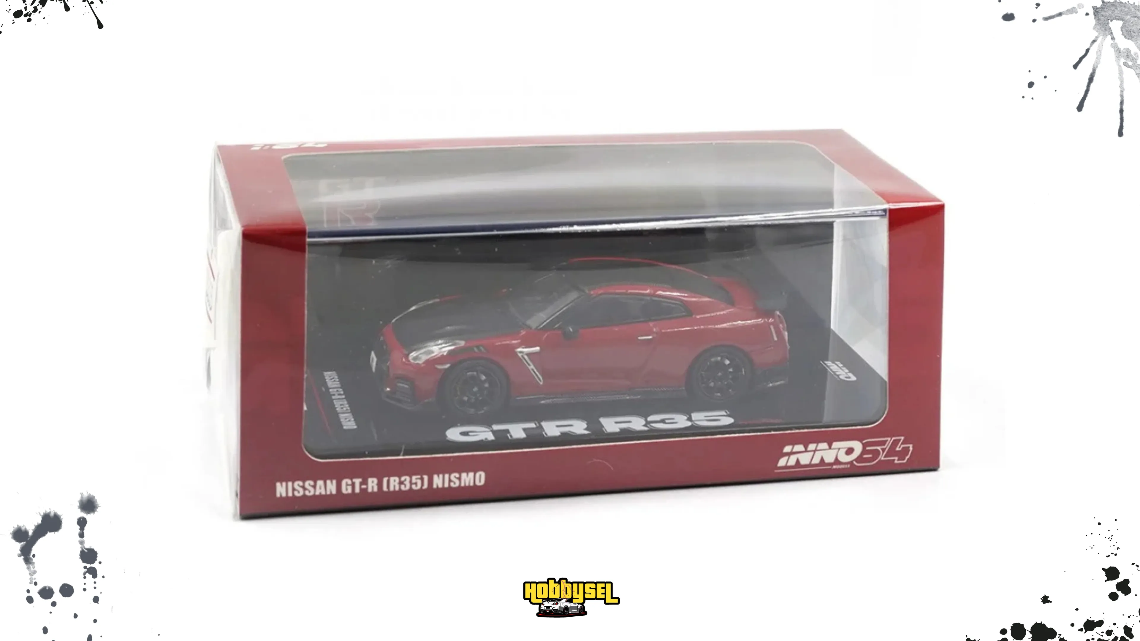 Inno 1/64 Nissan GT-R (R35) NISMO Red IN64-R35N-RED