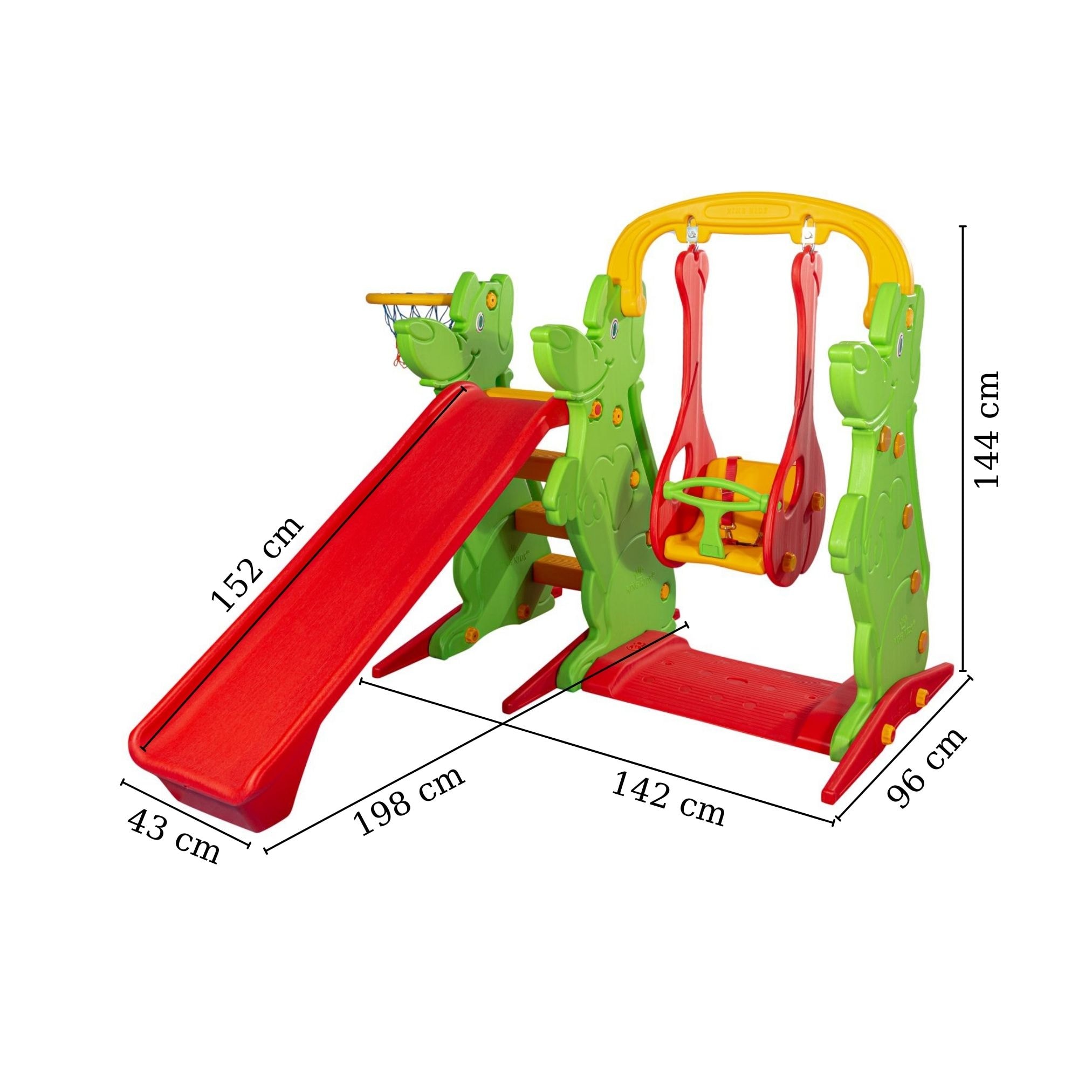 Kaydıraklı Salıncak Set A Yeşil