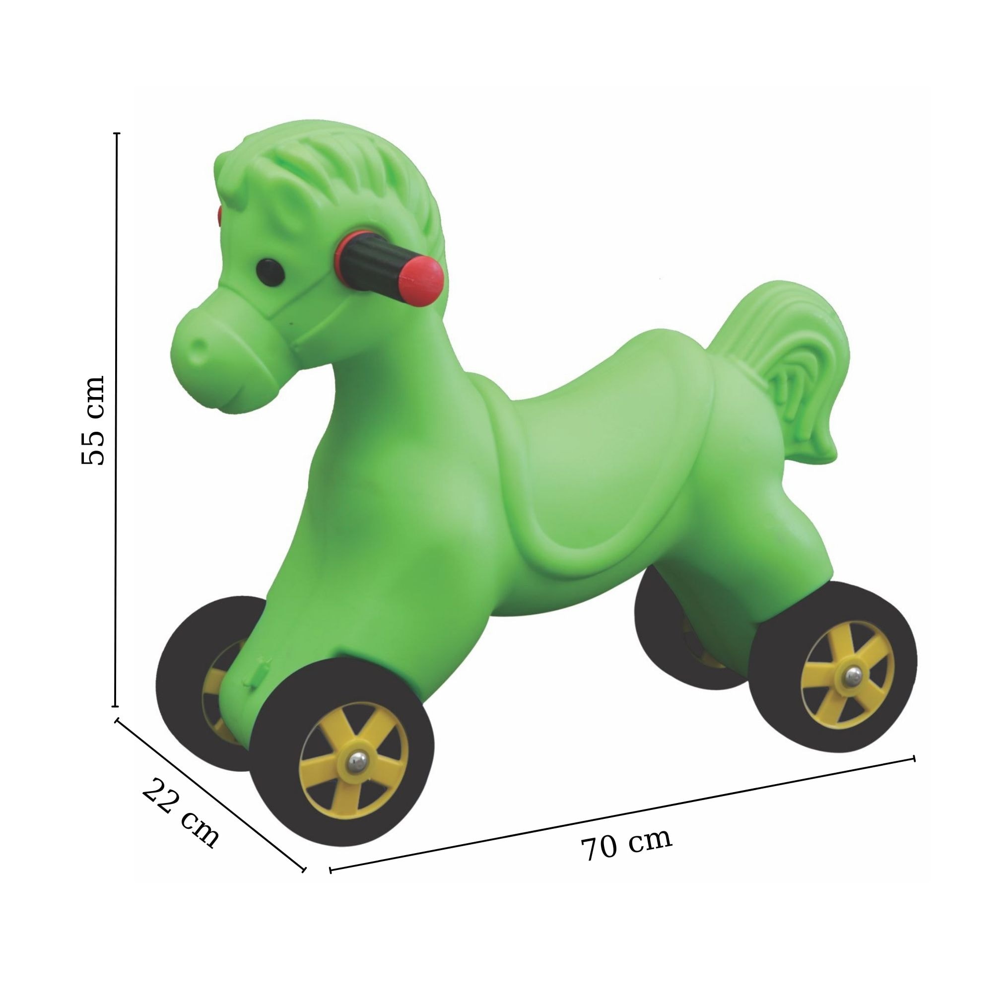 Wheeled Troy Horse Blue